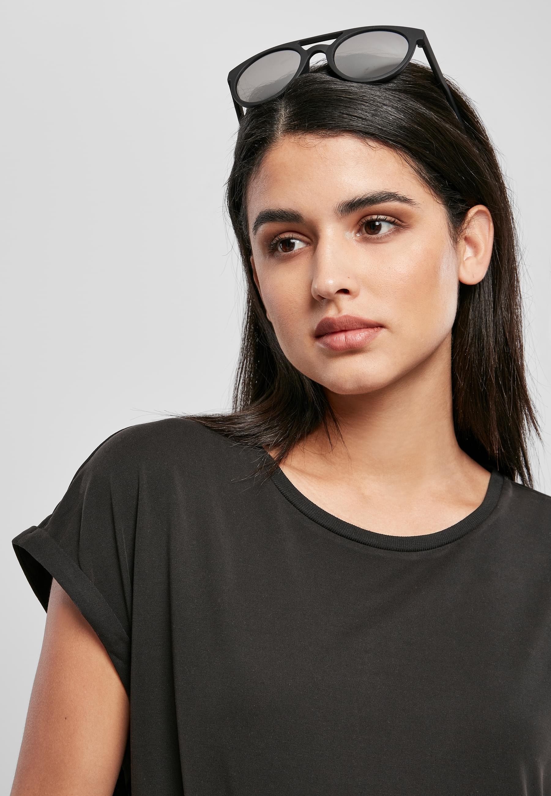 URBAN CLASSICS Kurzarmshirt »Urban Classics Damen Ladies Modal Extended Shoulder Tee«, (1 tlg.)