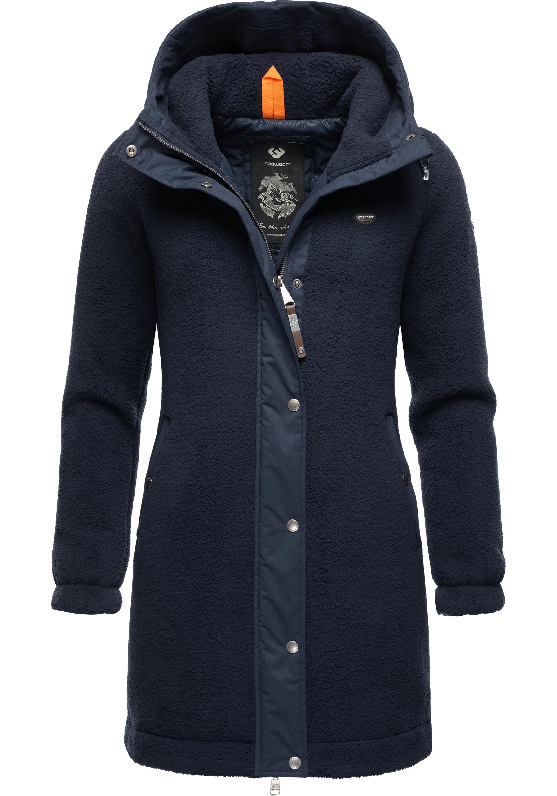 Ragwear Outdoorjacke »Cousy«, mit Kapuze, flauschige Übergangsjacke mit Teddyfell und Kapuze
