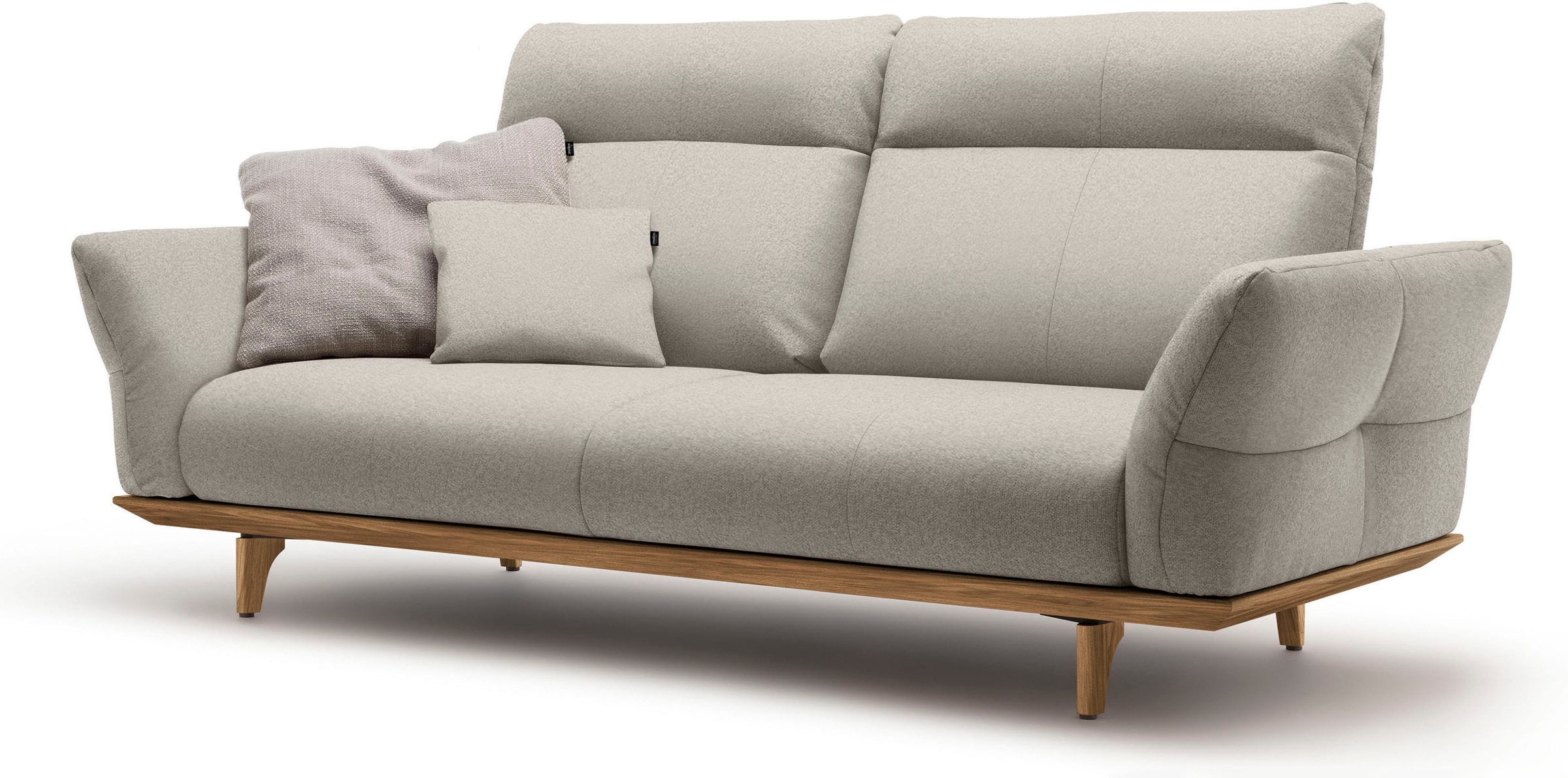 Creation BY ROLF BENZ 3-Sitzer "CR.460", Sockel in Nussbaum, Füße Nussbaum, günstig online kaufen