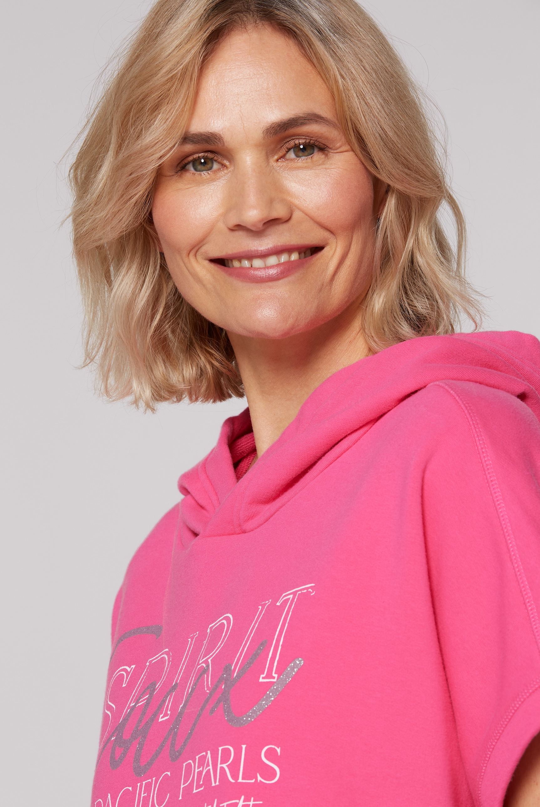 SOCCX Kapuzensweatshirt, mit Gummizug im Saum