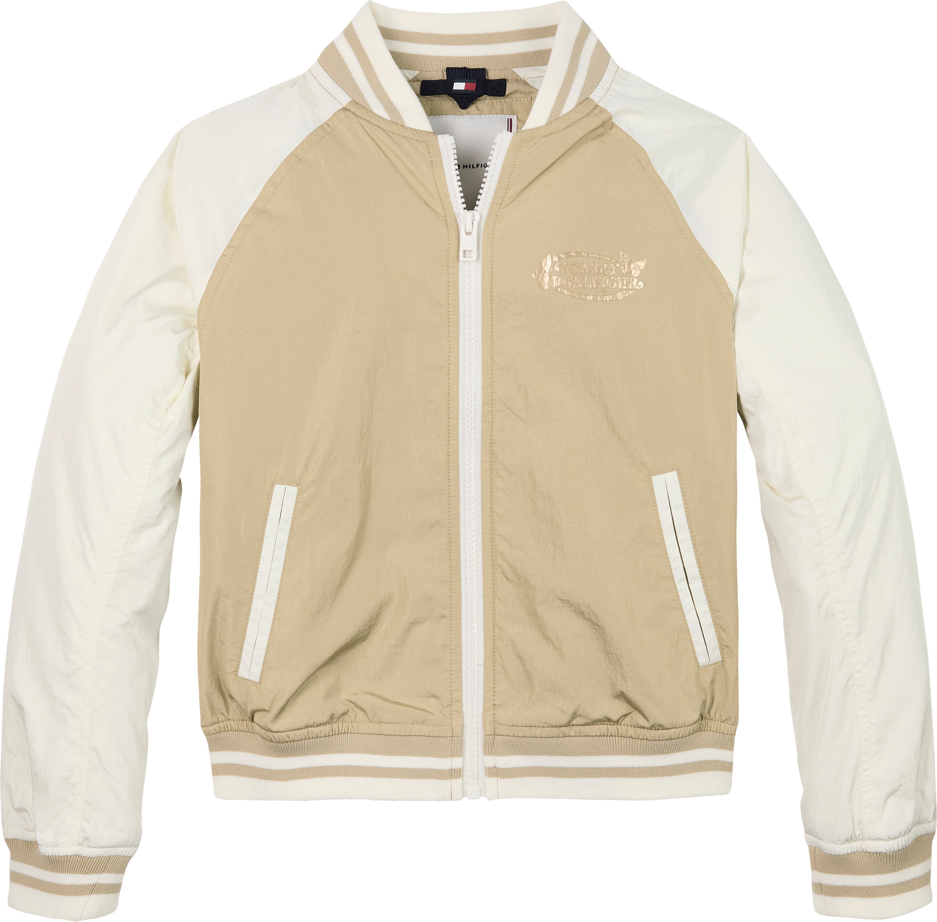 Thumbnail - Tommy Hilfiger Blouson "BUTTERFLY GRAPHIC BOMBER JACKET" für Kinder bis 16 Jahre, mit glänzendem Butterfly-Print