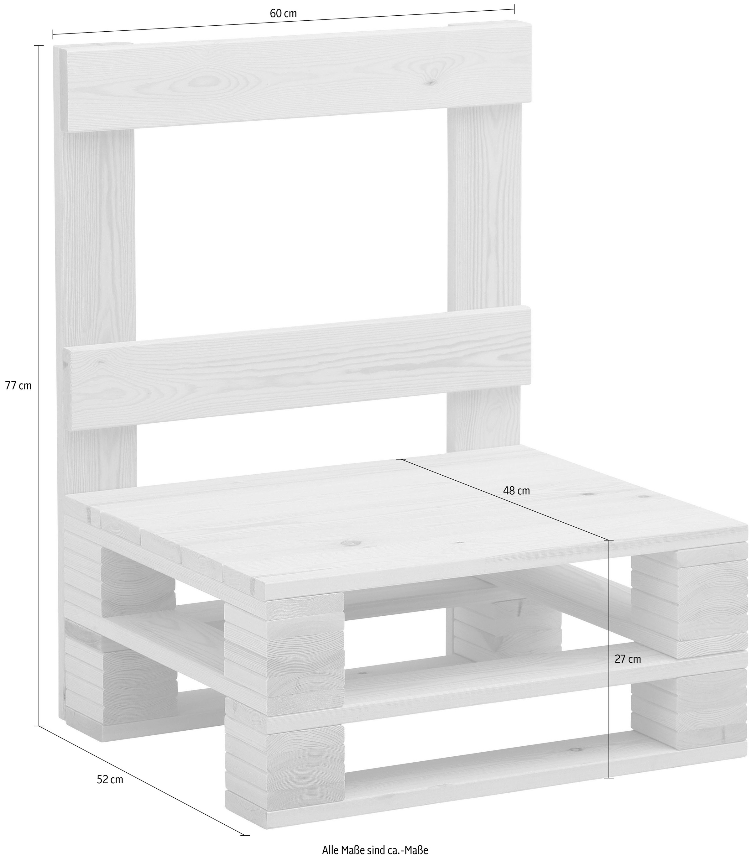 Home affaire Stuhl »Pinus« () Im angesagten Palettendesign