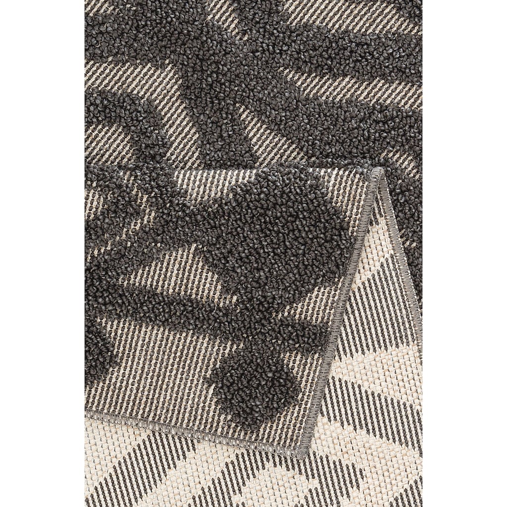 LeGer Home by Lena Gercke Teppich »Askja«, rechteckig, 18 mm Höhe, mit Woll-Look, Hoch-Tief Effekt, Teppich im Boho Stil