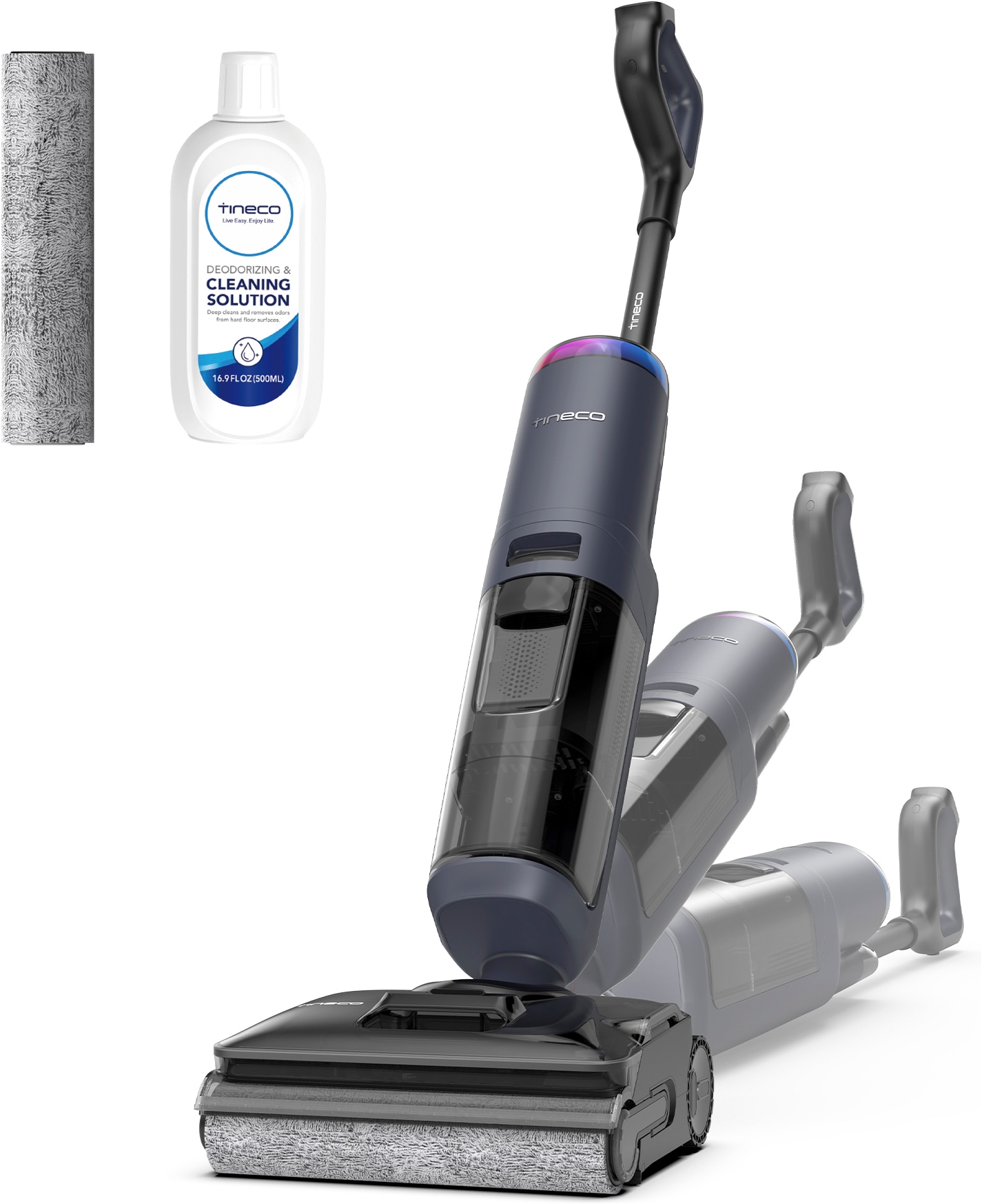 Tineco Nass-Trocken-Sauger "FLOOR ONE S7 Max, 25.000pa Saugleistung, 85 Grad Heißluft-Trocknung" 65 Min Akku, 180 Grad Neigung, automatischer Antrieb, Anti-Tangle