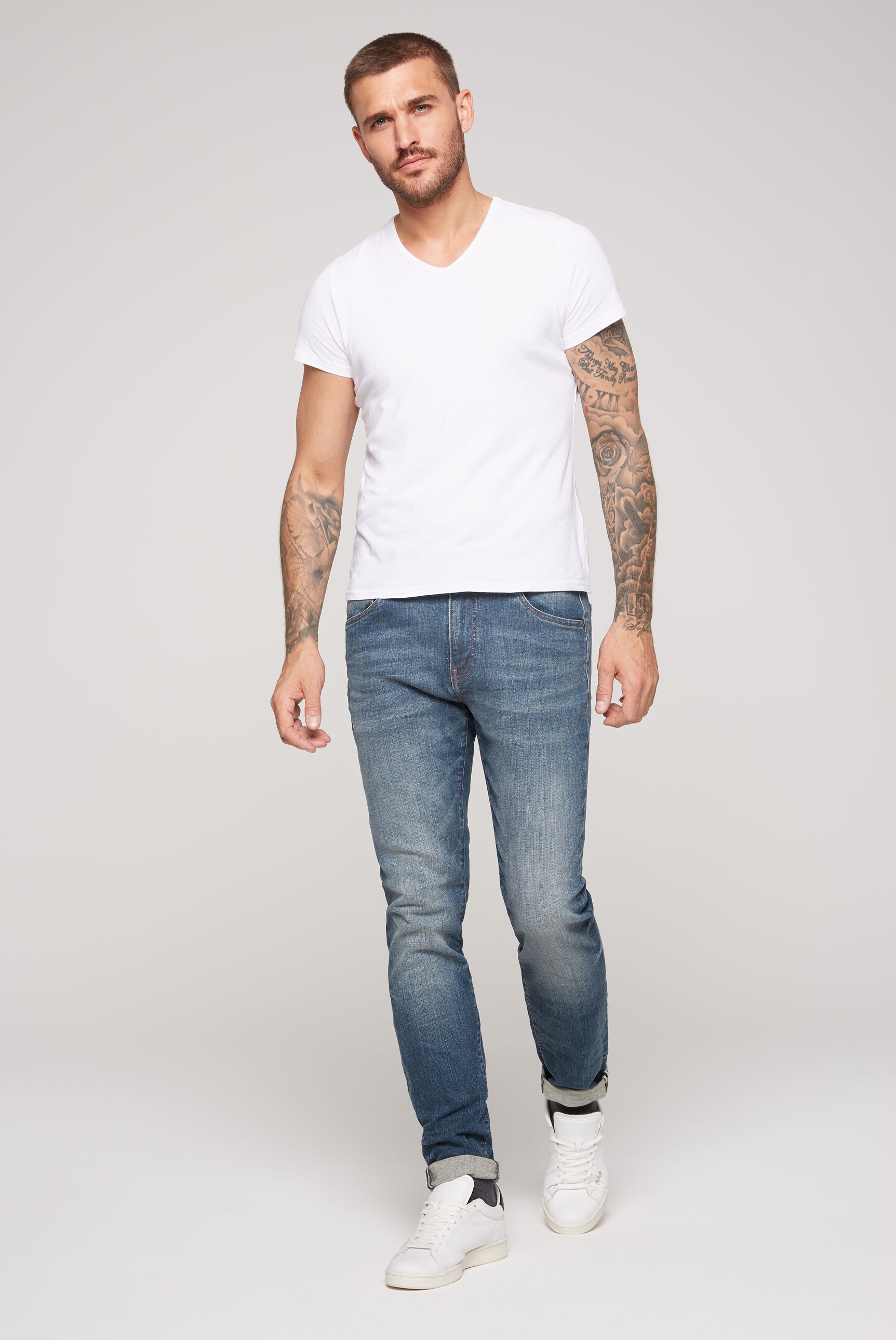 CAMP DAVID Regular-fit-Jeans, mit hoher Leibhöhe