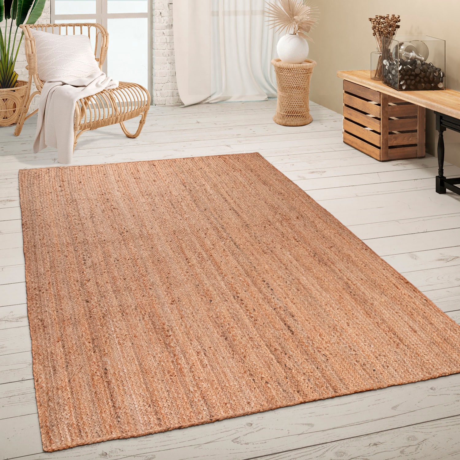 Paco Home Teppich "Skive 686" rechteckig 13 Höhe Wendeteppich, handgeflocht günstig online kaufen