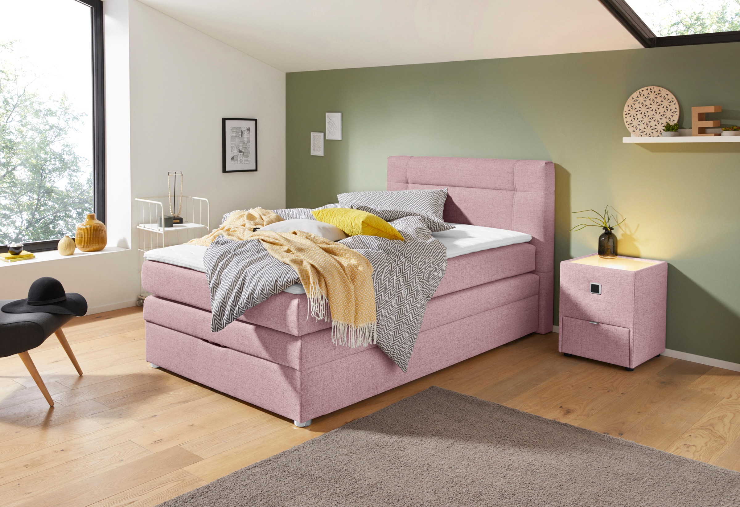 Jockenhöfer Gruppe Boxspringbett "Carmen" mit Bettkasten und Topper, erhält günstig online kaufen