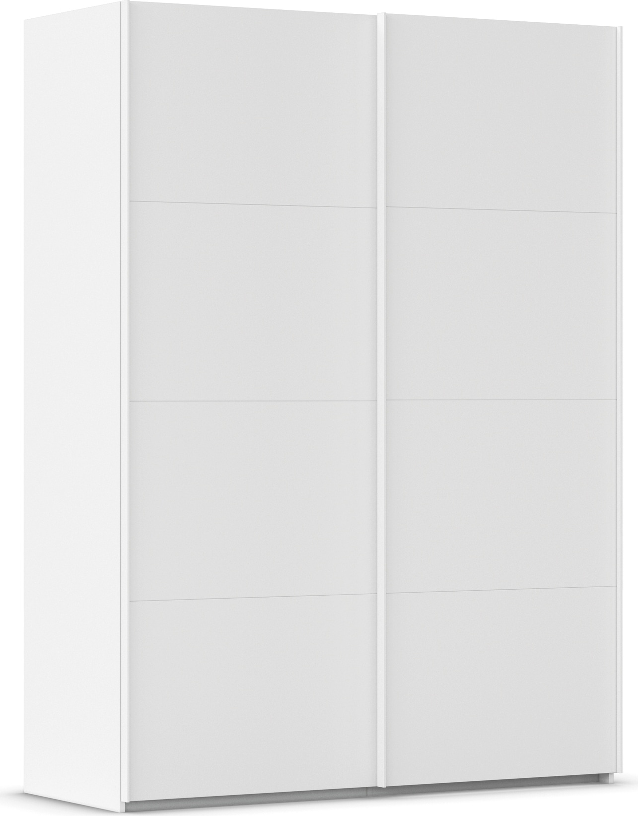 rauch Schwebetürenschrank "Kleiderschrank Schrank Garderobe Schlafzimmerschrank EVELYN" in elegantem Stil, in 5 Breiten, Griffe in Korpusfarbe MADE IN GERMANY