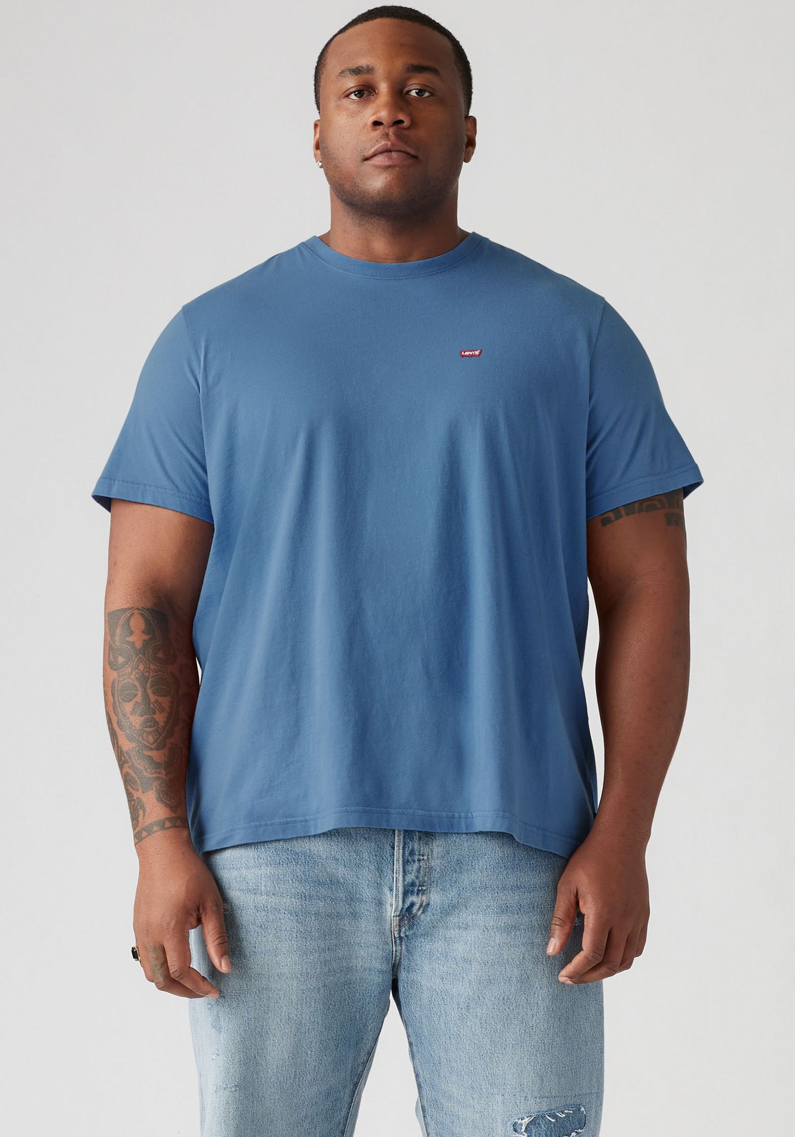 Levis Plus T-Shirt "LE BIG ORIGINAL HM TEE" mit Logo Stickerei günstig online kaufen