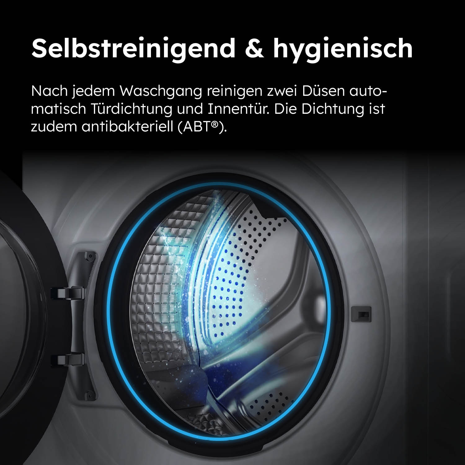 Haier Waschmaschine »HW80-B14959EU1«, 8 kg, 1400 U/min, 8 kg, 1400 U/min, Flüsterleiser Motor, Antibakterielle Technologie
