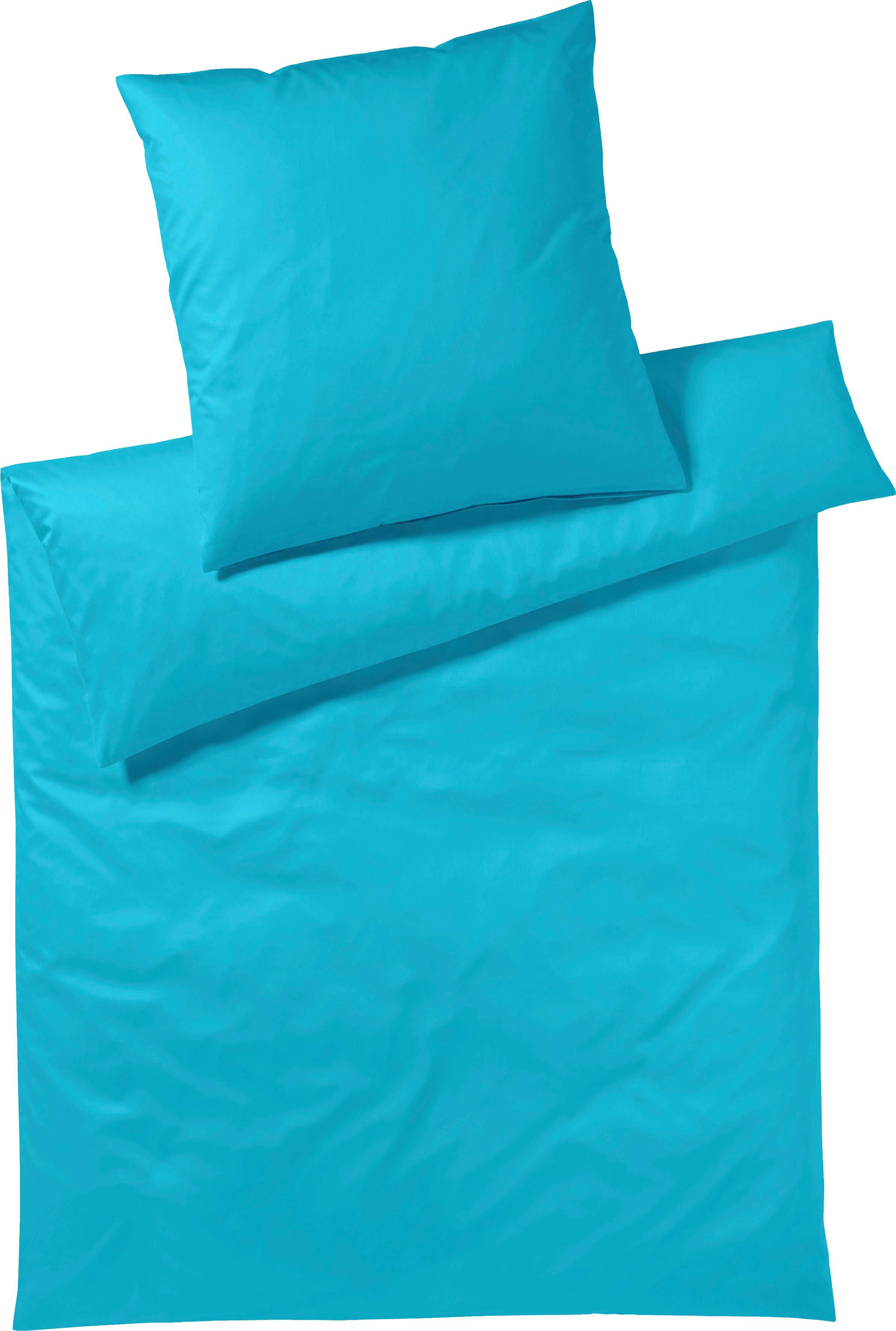 Yes for Bed Bettwäsche "Pure & Simple Uni in Gr. 135x200, 155x220 oder 200x200 cm" 3 Stk. Bettwäsche aus Baumwolle, zeitlose Bettwäsche mit seidigem Glanz