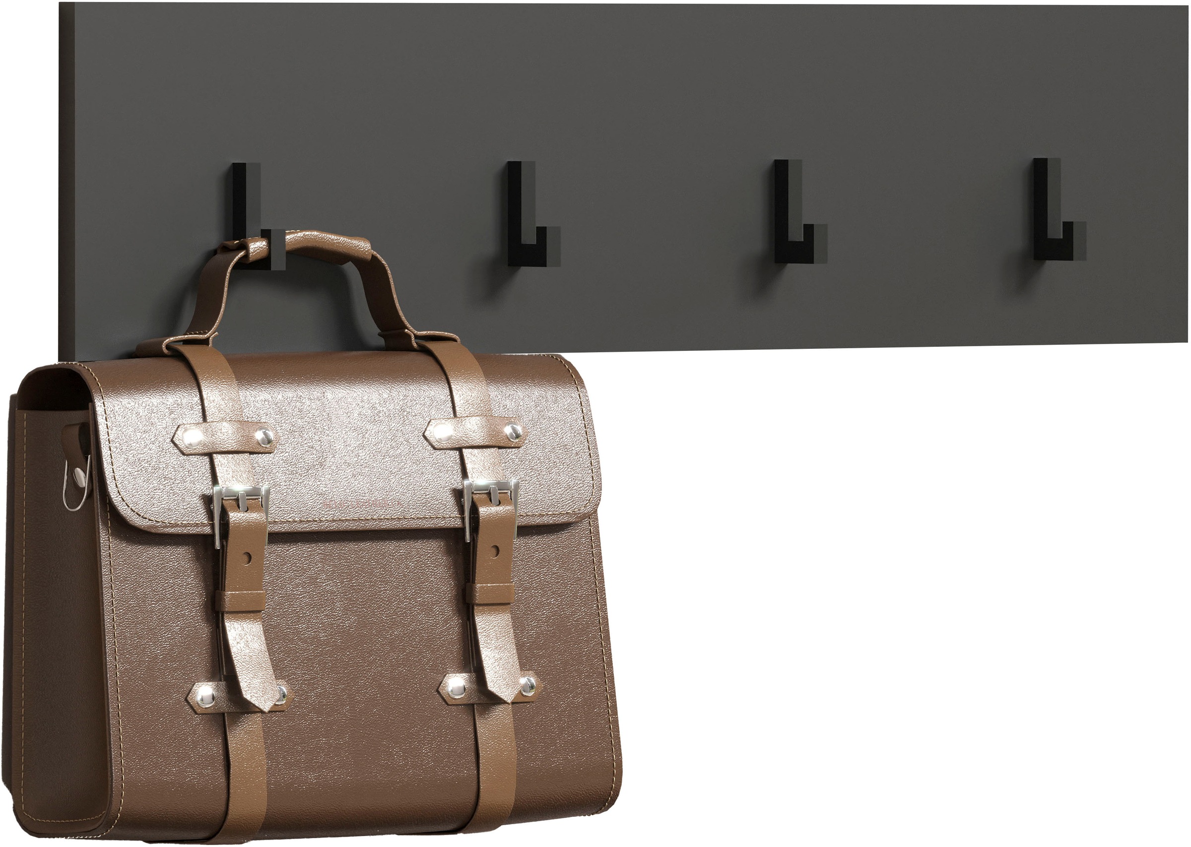 Home affaire Garderobenleiste "Estepona" Wandpaneel mit 4 Kleiderhaken – (B günstig online kaufen