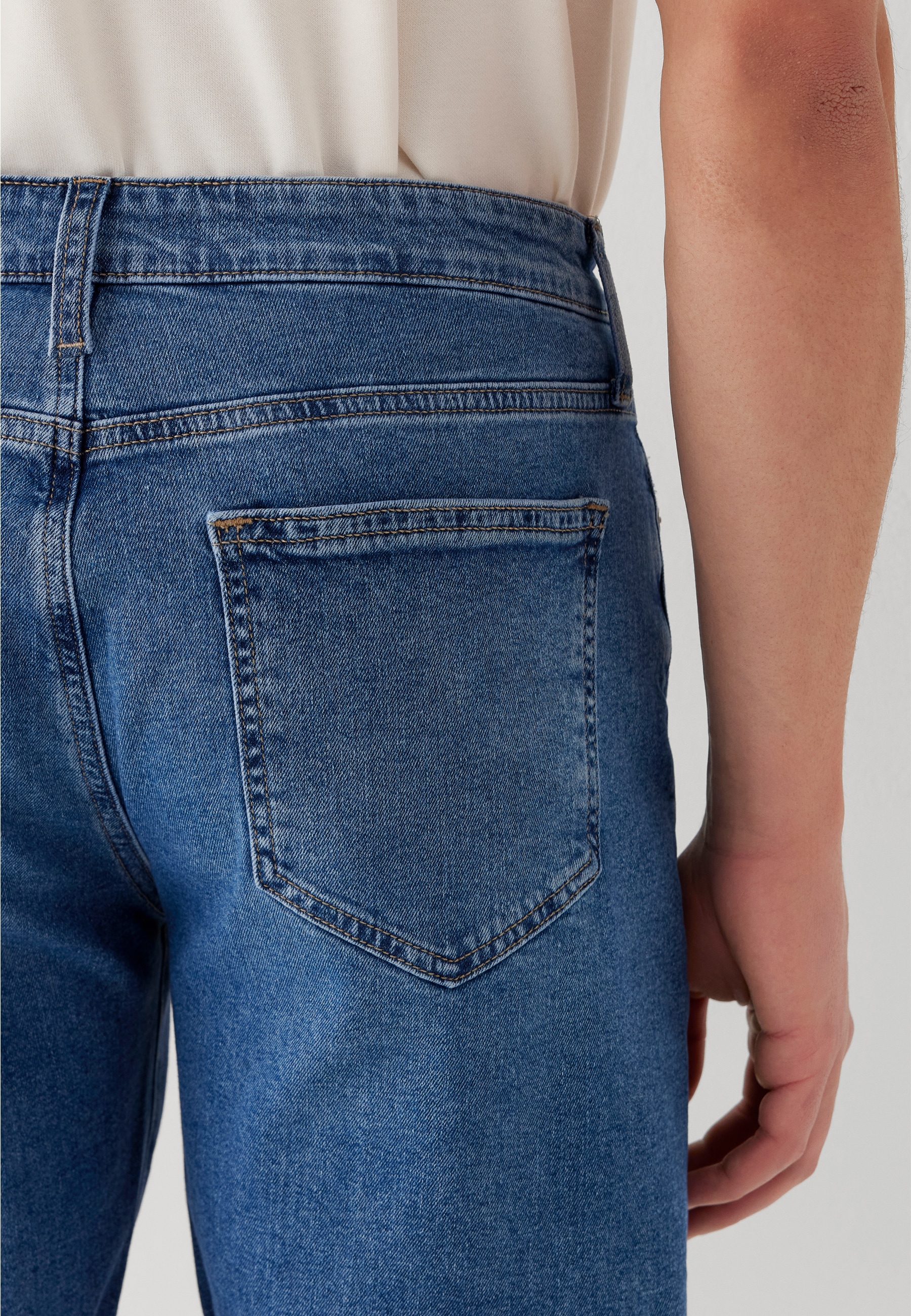 Mavi Straight-Jeans »BRIAN« Slim Fit Denim Shorts