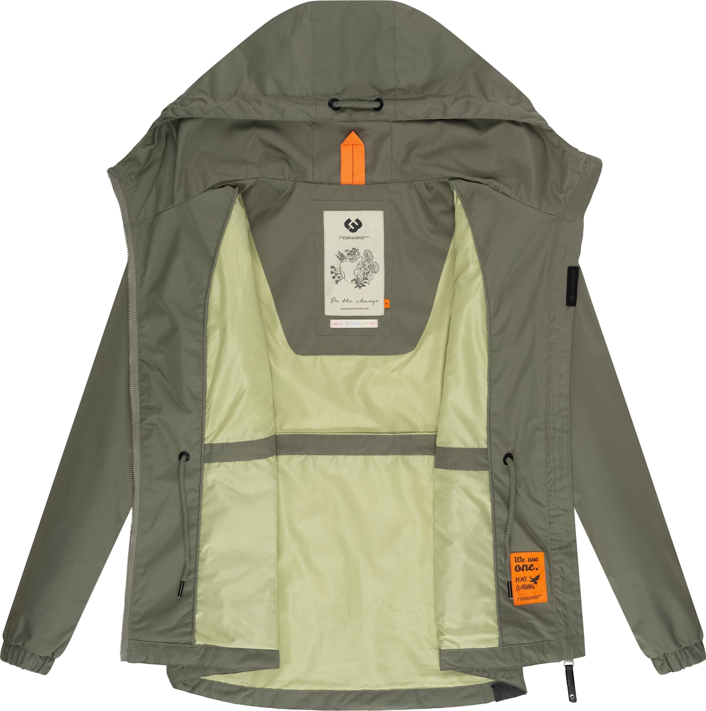 Ragwear Outdoorjacke »Danka«, mit Kapuze, Wasserdichte Übergangsjacke mit großer Kapuze
