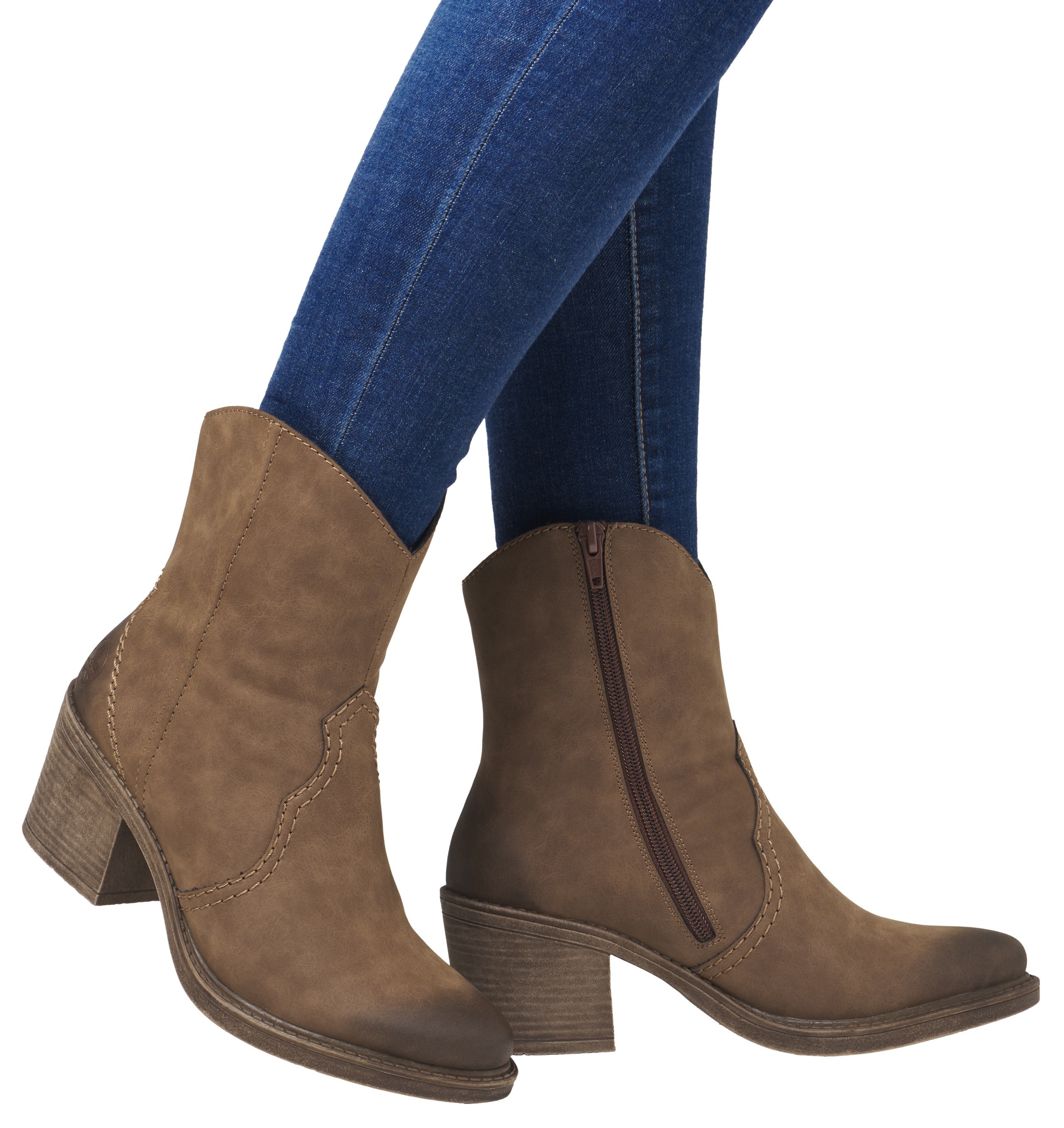 Rieker Westernstiefelette, Cowboystiefelette, Boots, Blockabsatz, im angesa günstig online kaufen