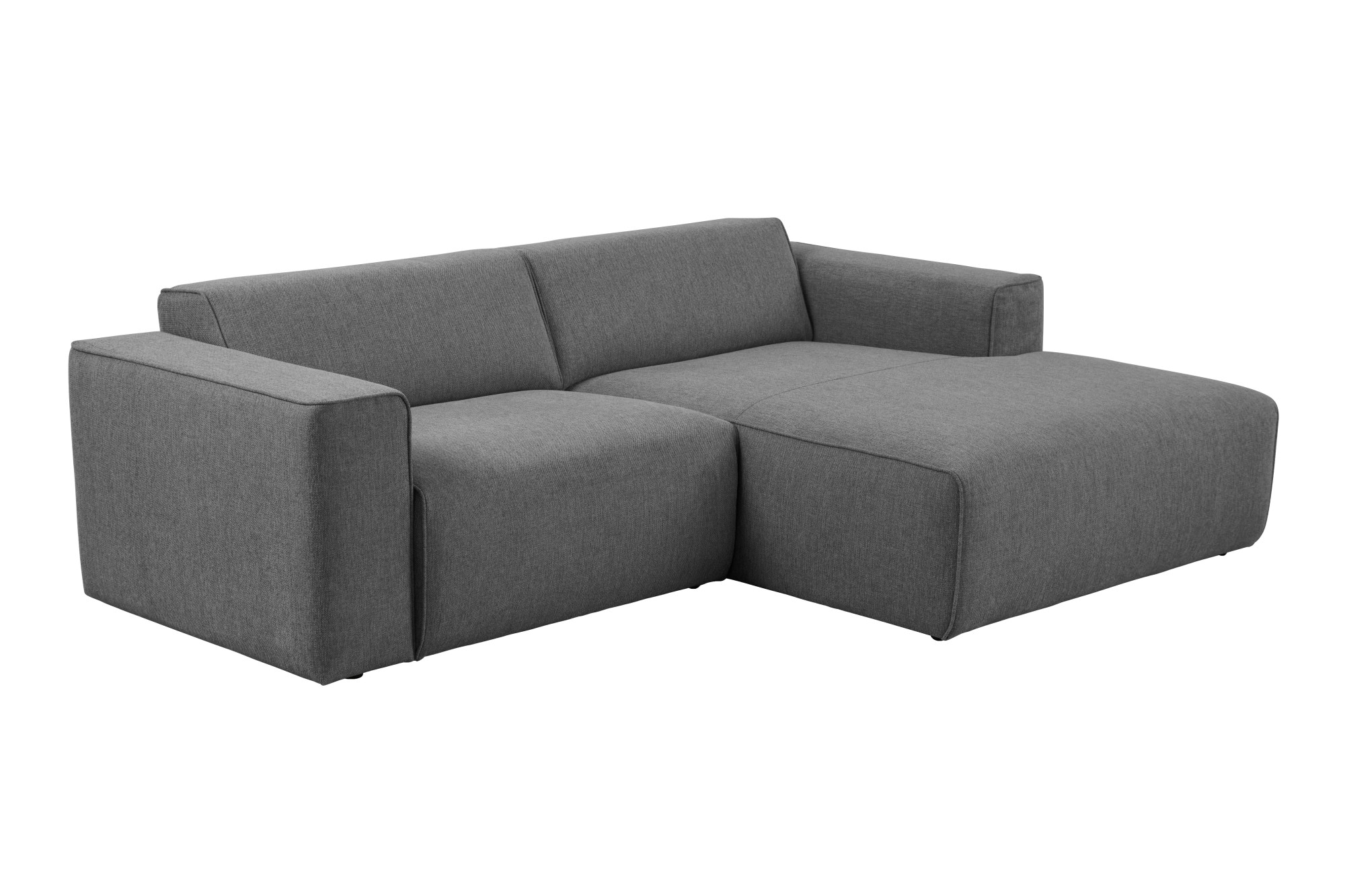 andas Ecksofa »Noord«, mit Kedernaht, Breite 234 cm, Cord, Struktur, Webstoff