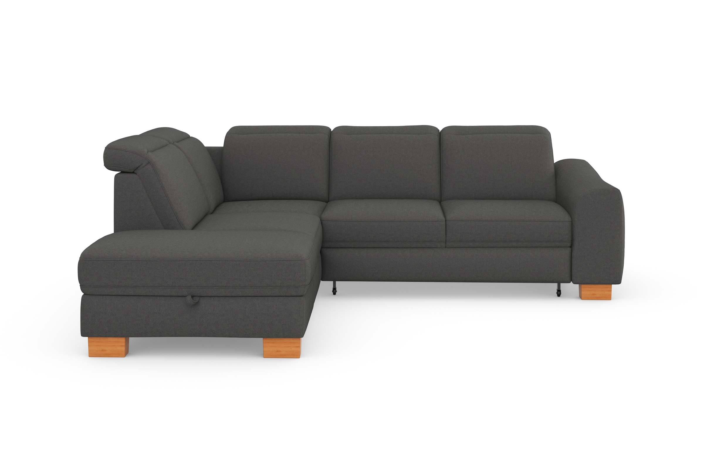 sit&more Ecksofa "Dundee L-Form", mit Federkern und Massivholzfüßen, wahlwe günstig online kaufen