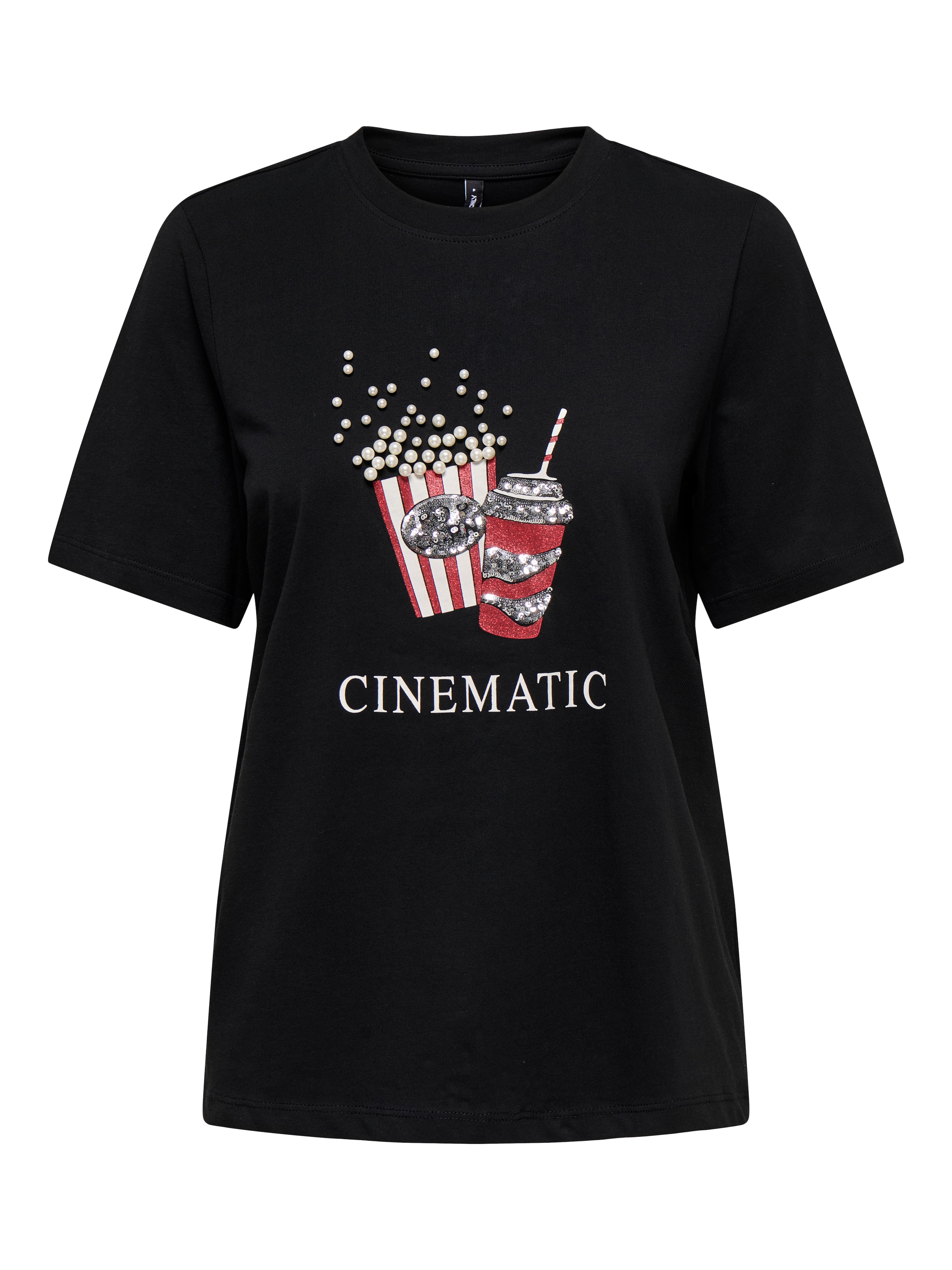 ONLY Kurzarmshirt "ONLBURST LIFE S/S POPCORN TOP BOX JRS" Baumwolle, regula günstig online kaufen