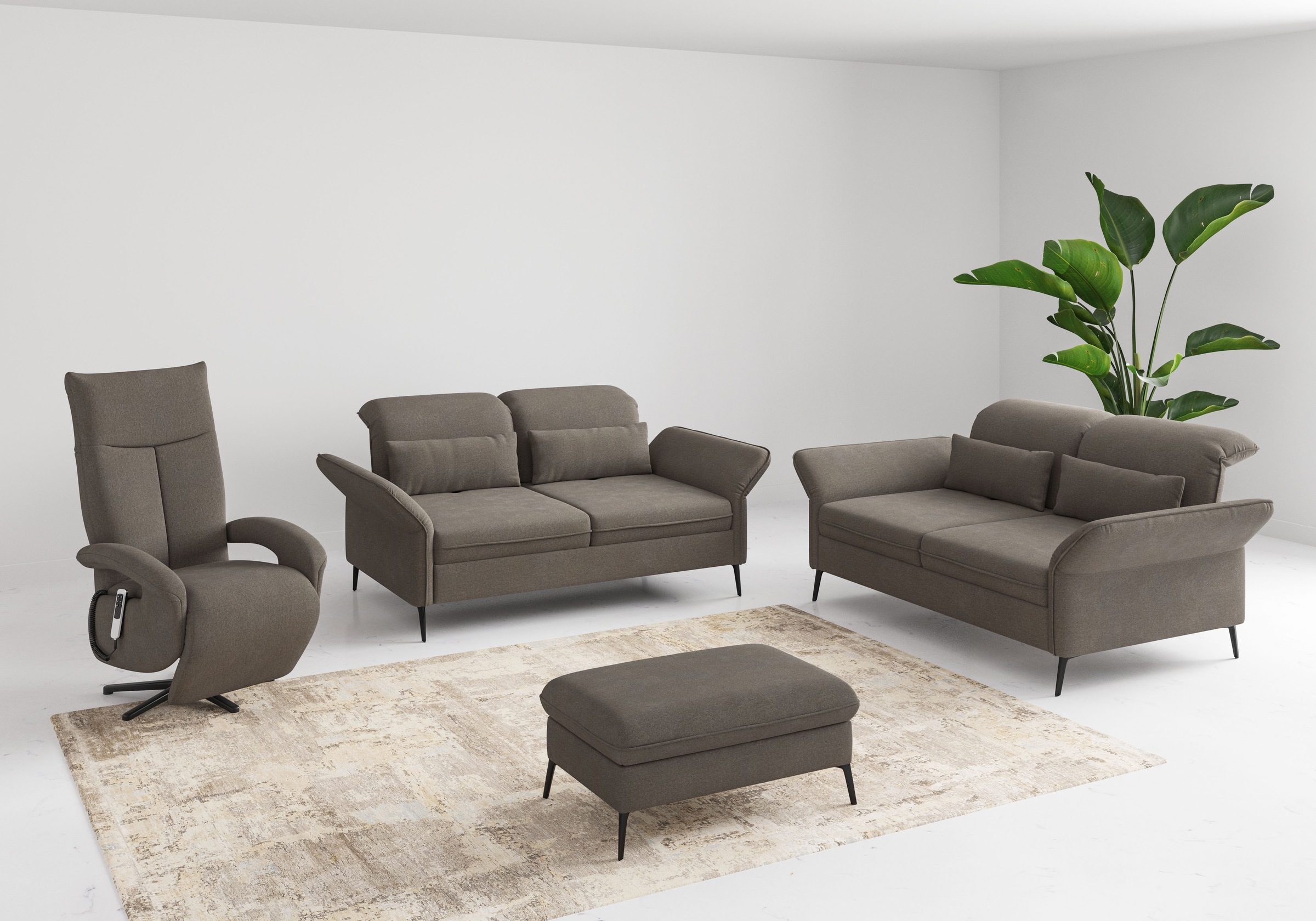 sit&more 2,5-Sitzer »Emely«, mit Sitztiefenverstellung, optional mit Bettfunktion
