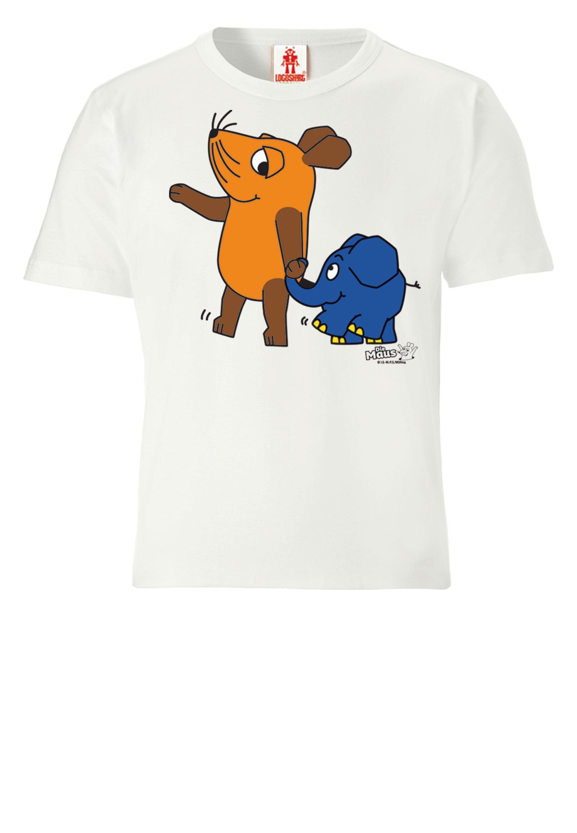 LOGOSHIRT T-Shirt »Sendung mit der Maus - Maus & Elefant«, mit coolem Print