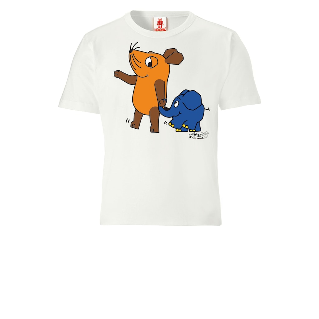 LOGOSHIRT T-Shirt »Sendung mit der Maus - Maus & Elefant«