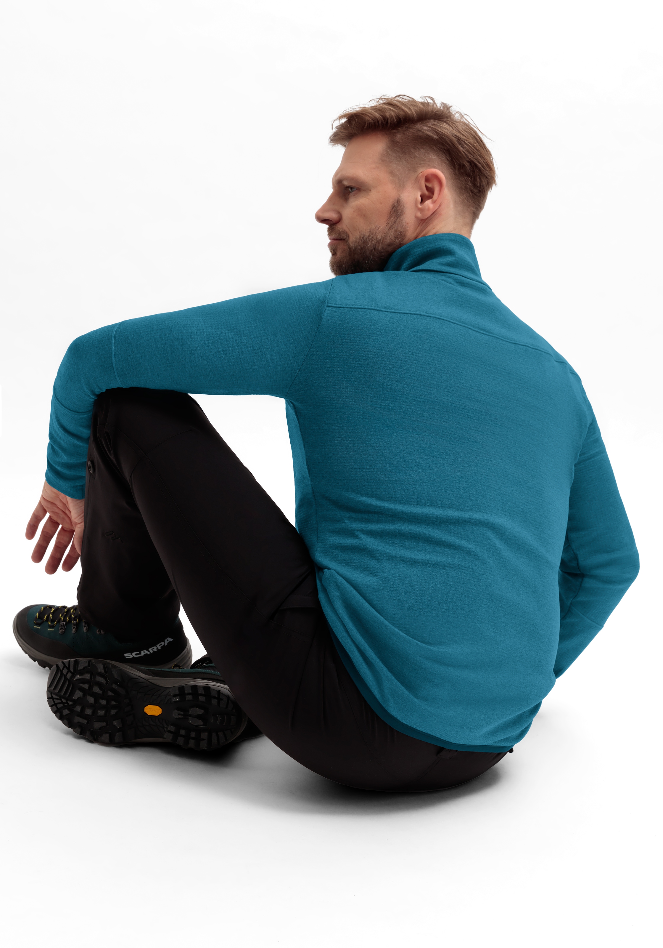 Maier Sports Fleecejacke »Sinaia M«, Herren Midlayer, atmungsaktiv und schnelltrocknend, Slim Fit