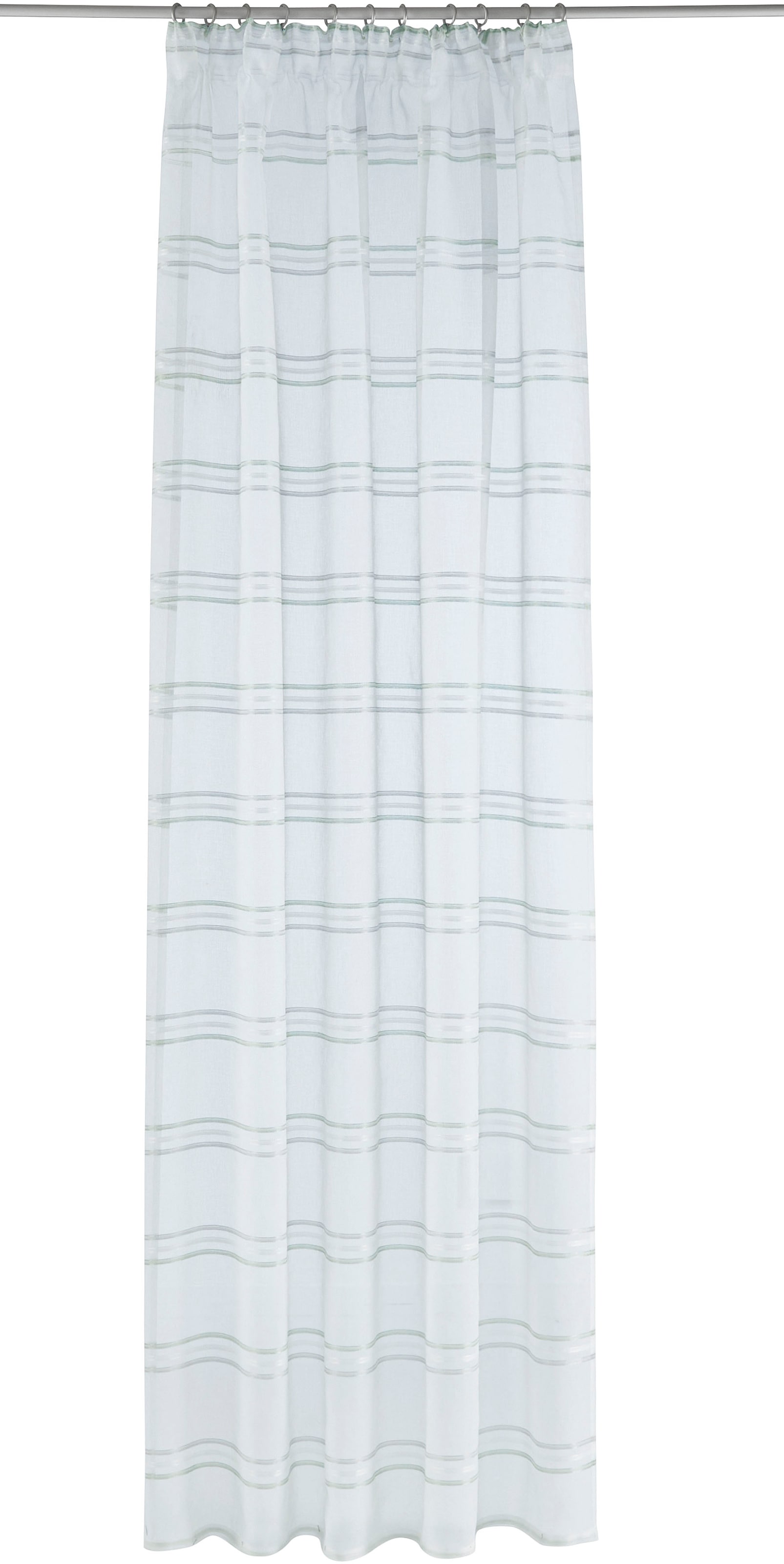 OTTO home Gardine »Sirii« Multifunktionsband 1 Stk. tlg. Halbtransparent, angenehme Haptik, mit Querstreifen, modern