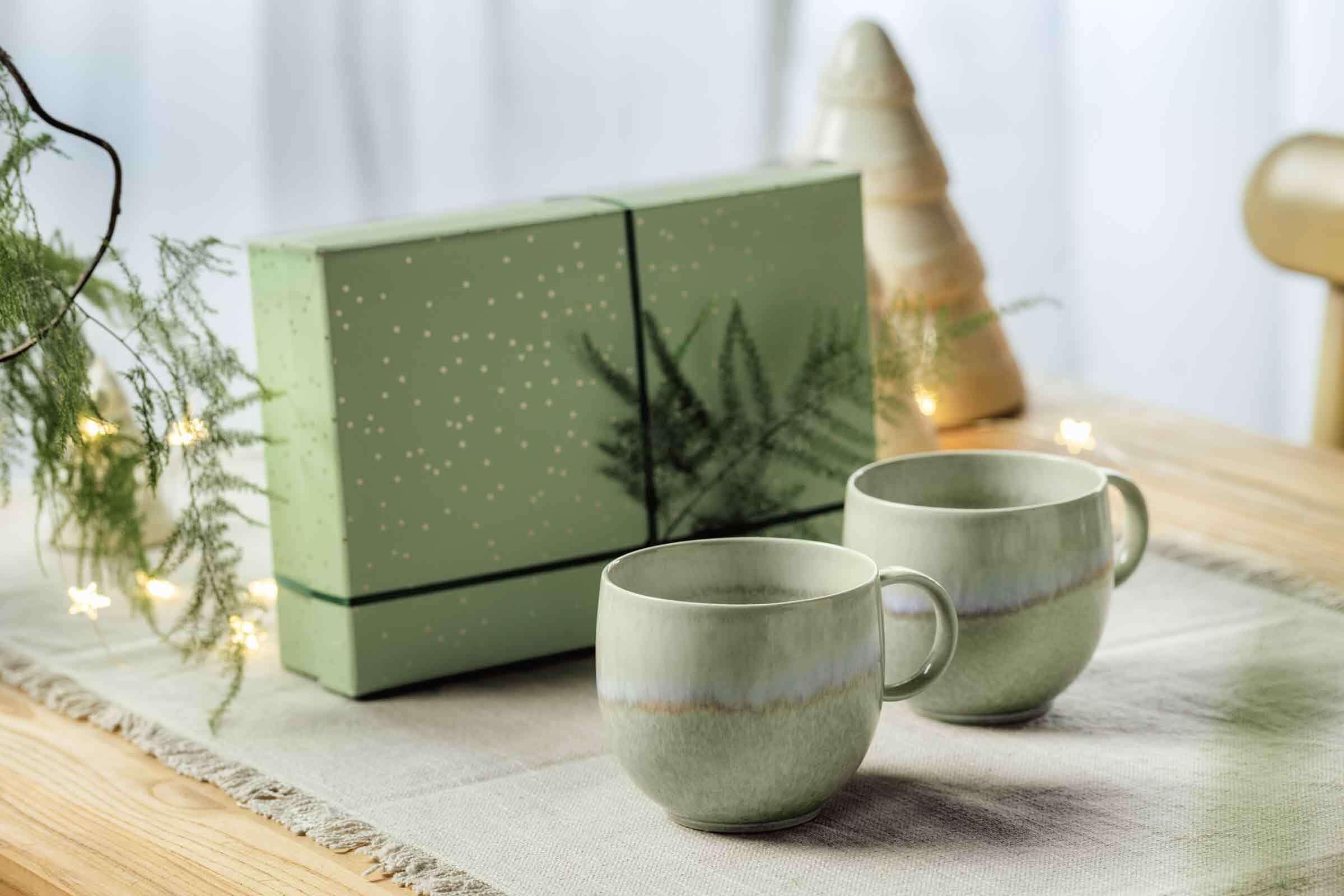 like. by Villeroy & Boch Becher »Henkelbecher Perlemor Alga 290 ml 6er Set grün«