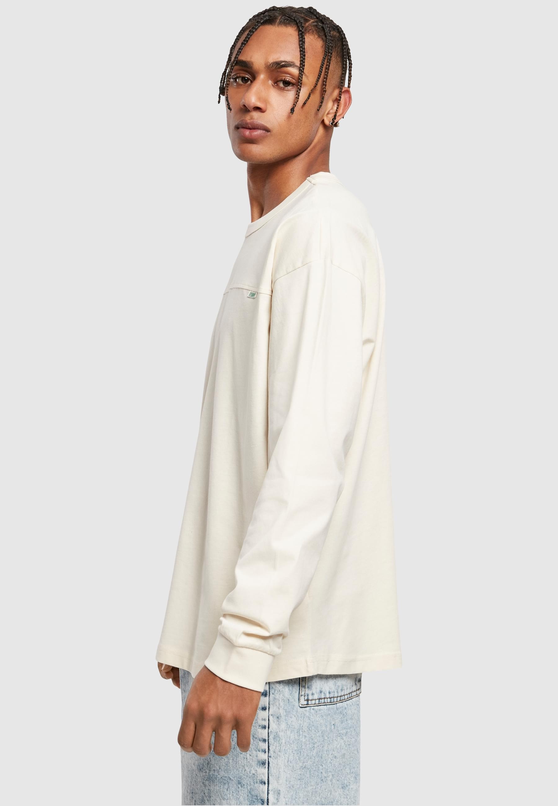 URBAN CLASSICS Longsleeve »Urban Classics Herren Organic Cotton Short Curved Oversized LS«, (1 tlg.)