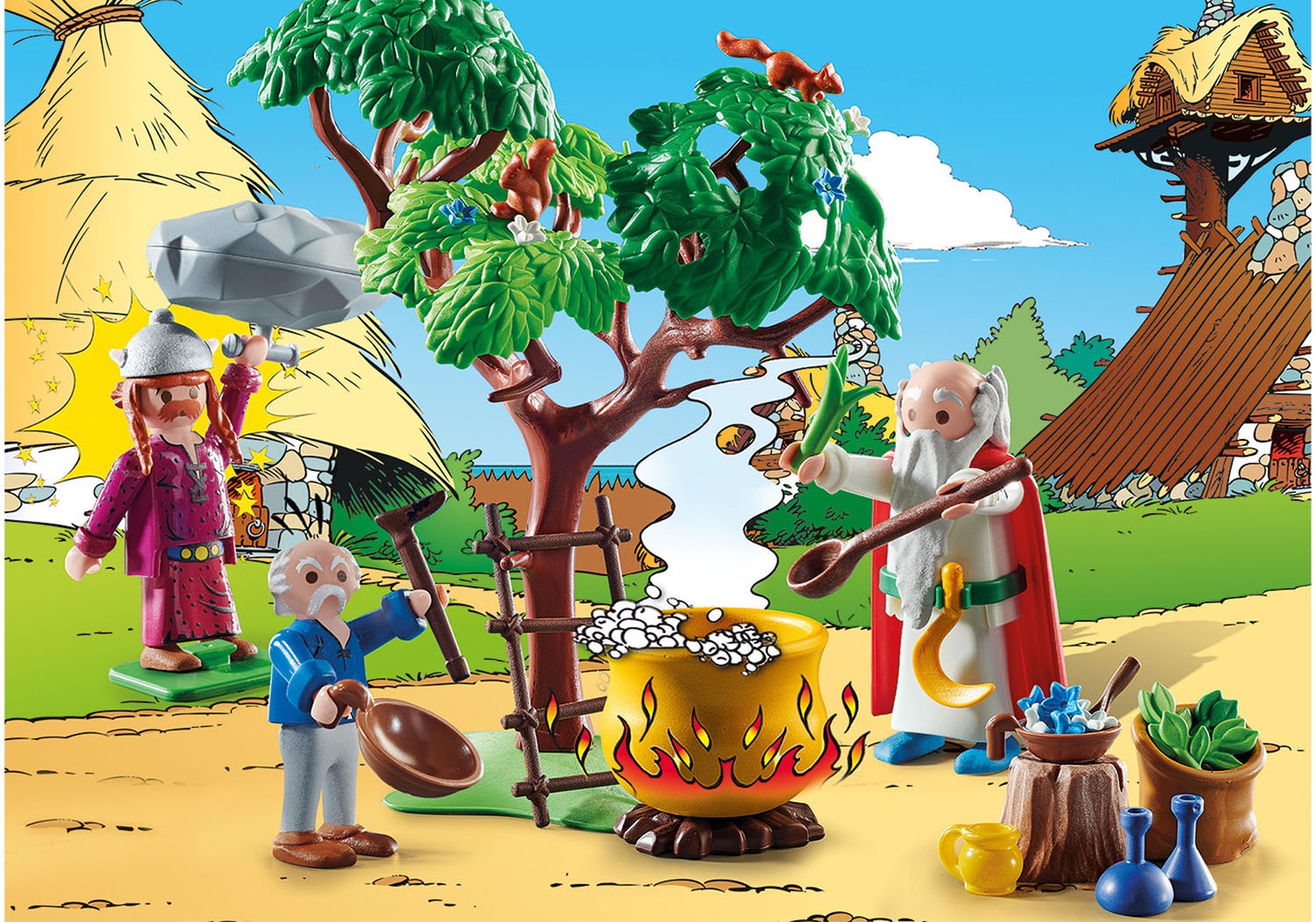 Playmobil® Konstruktions-Spielset »Miraculix mit Zaubertrank (70933), Asterix«, (57 St.), Made in Germany