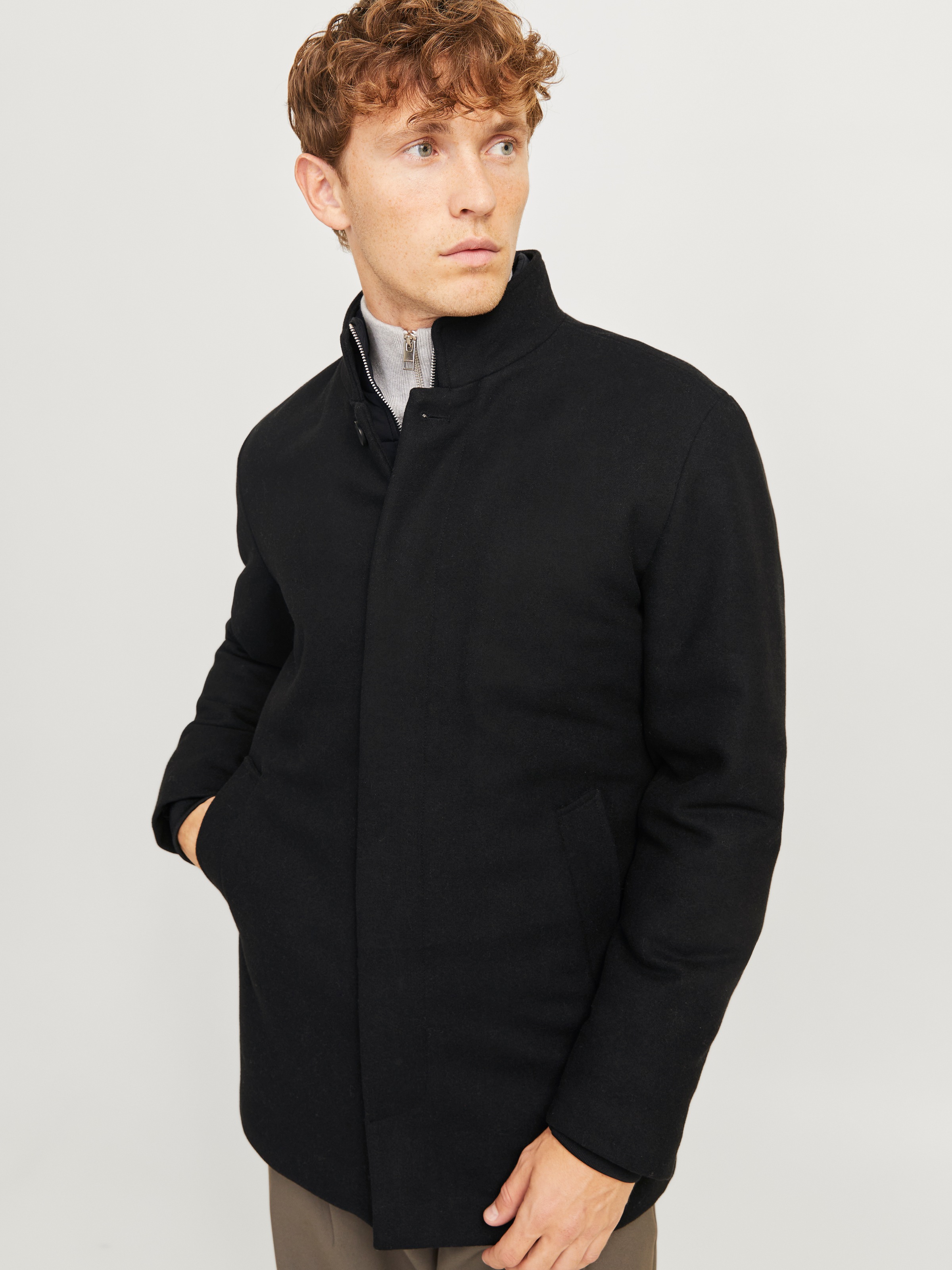 Jack & Jones Wolljacke "JJEHARRISON WOOL JACKET SN" Materialmix, regular fi günstig online kaufen