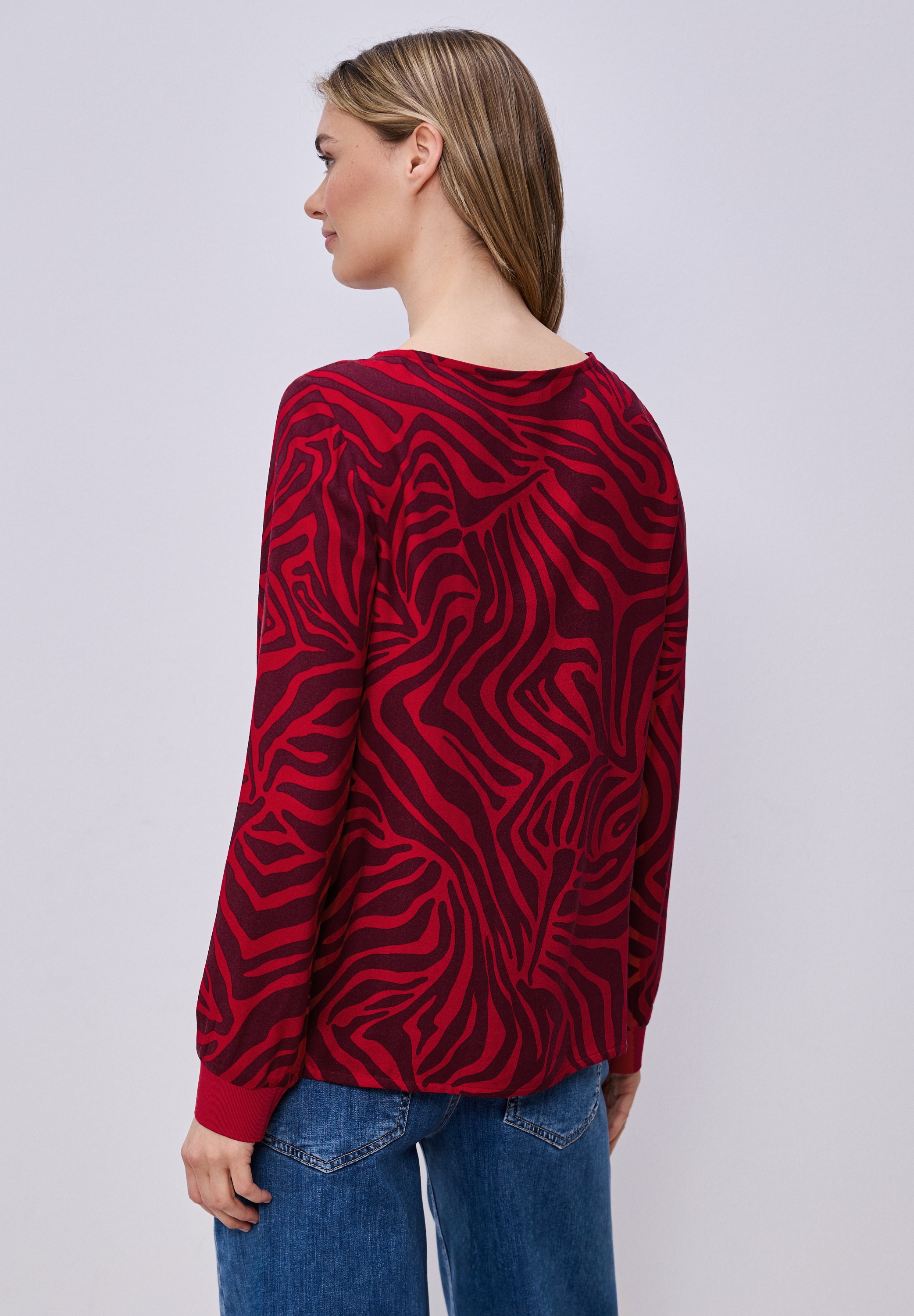 STREET ONE Langarmbluse aus softer Viskose