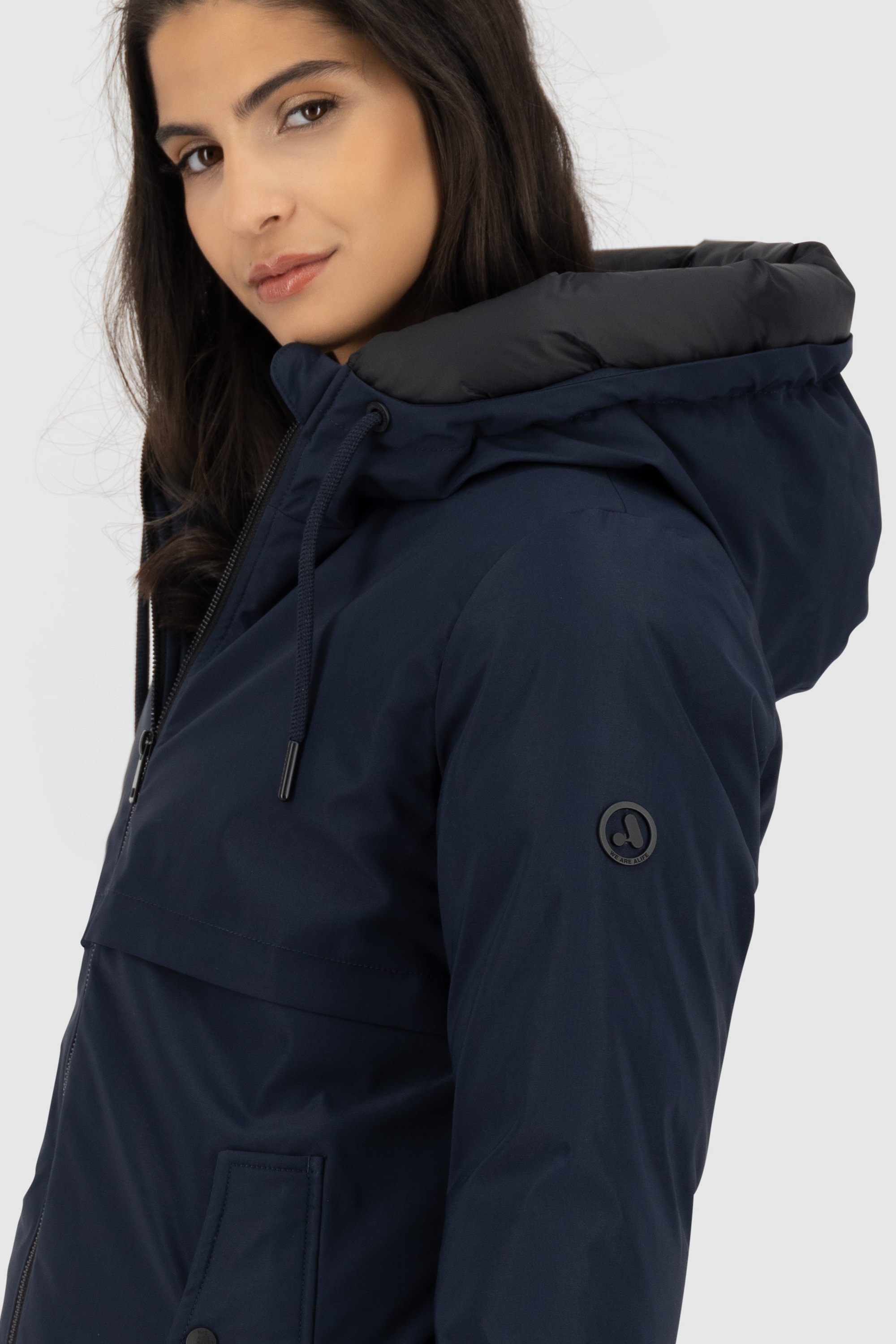 Alife & Kickin Winterjacke »Damen CicelyAK A«, Kurze warme Damenwinterjacke mit gefütterter Kapuze