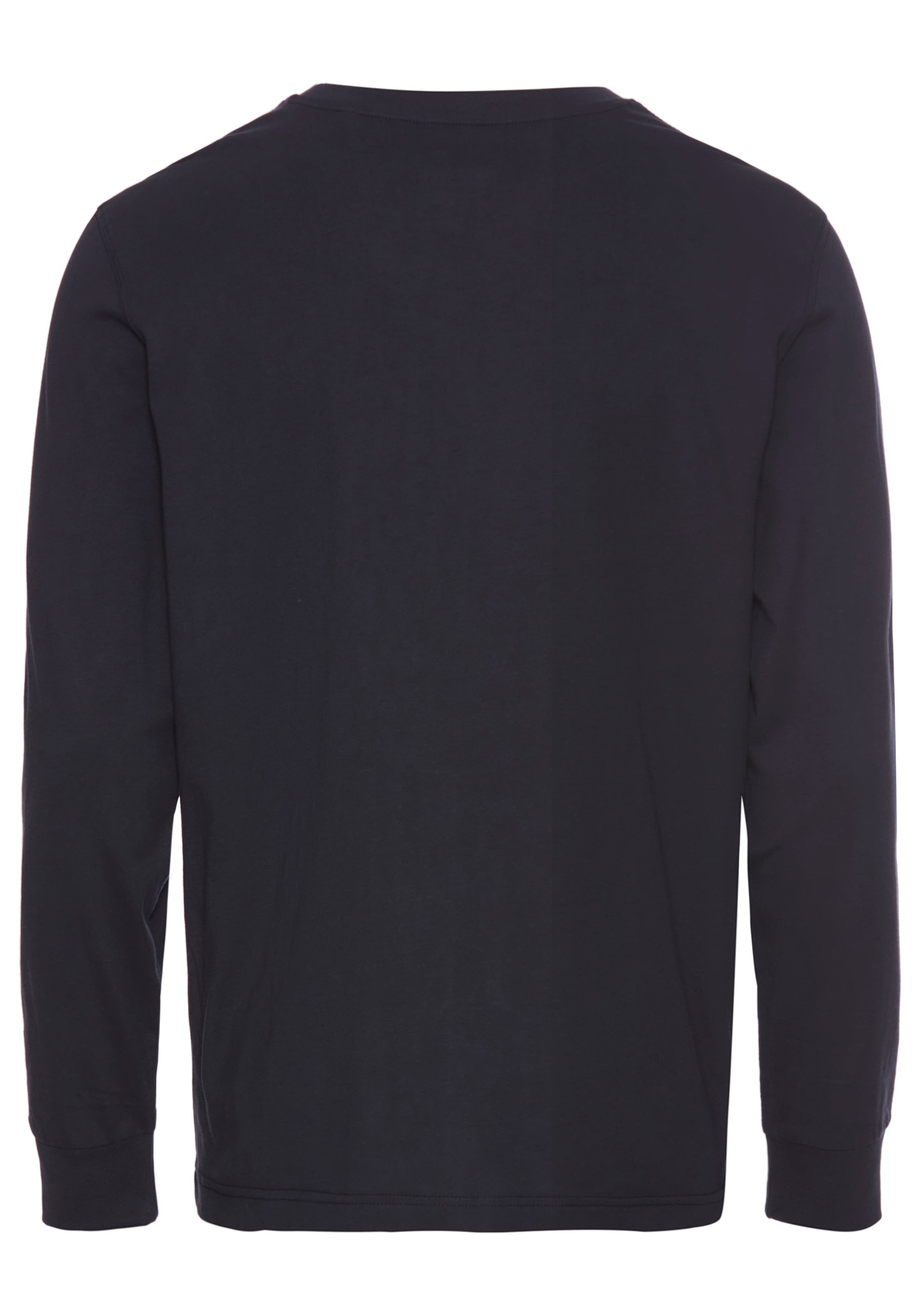 Man's World Langarmshirt, kleiner Brustprint
