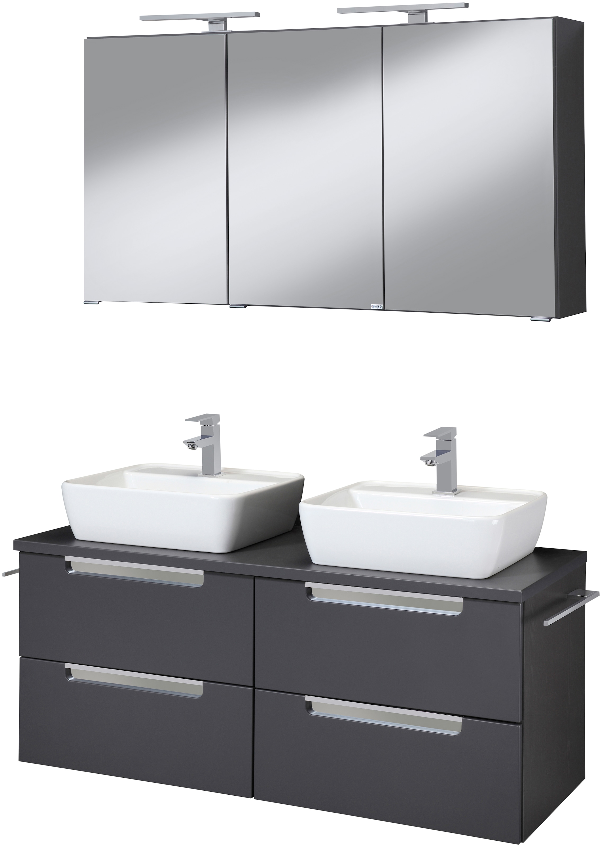 welltime Badmöbel-Set "Malibu" Set, 2 Stk. tlg. Breite 120 cm, mit Soft-Clo günstig online kaufen