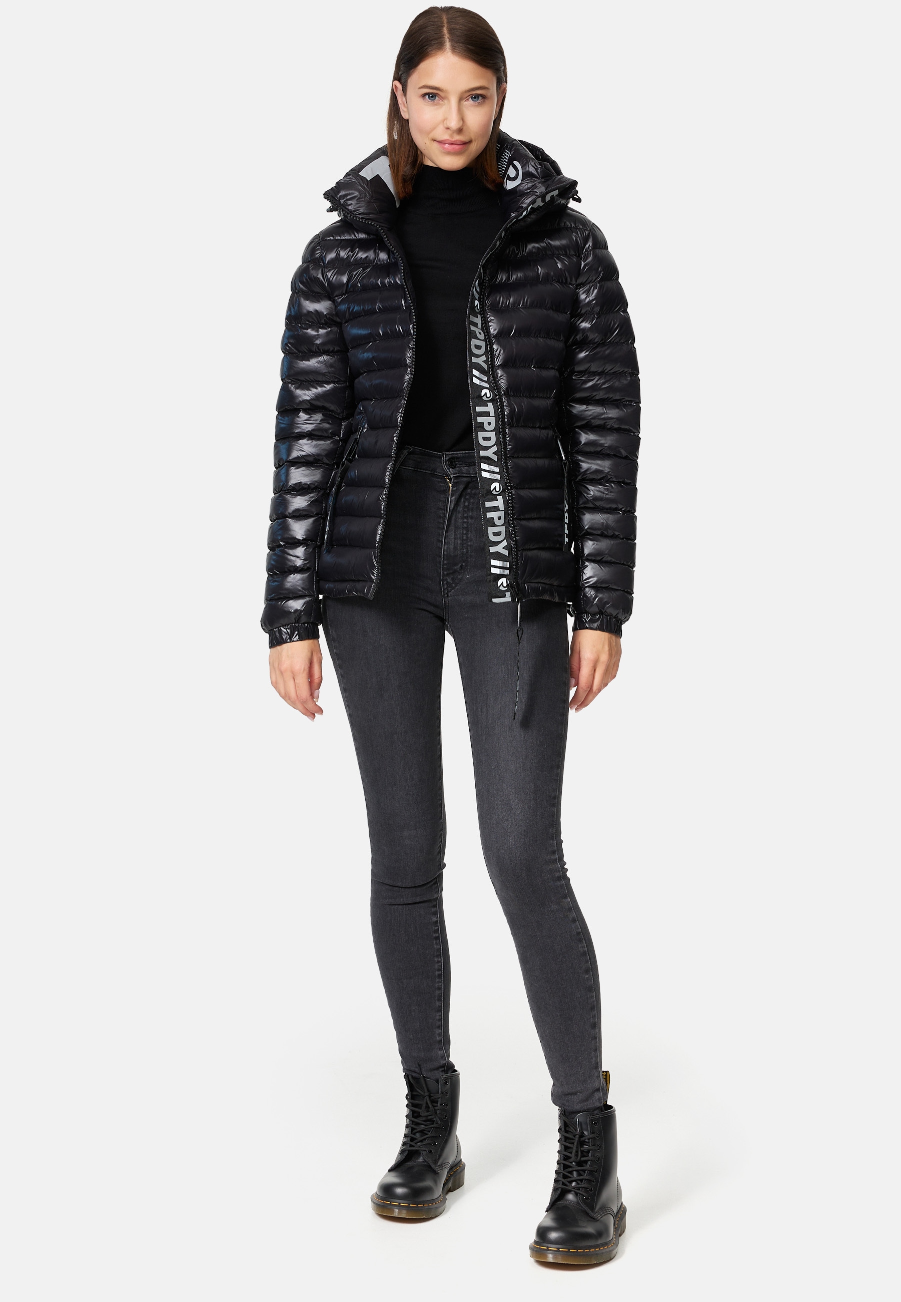 trueprodigy Winterjacke »Adan F Reflektierende Zipper mit Kapuze« mit Kapuze