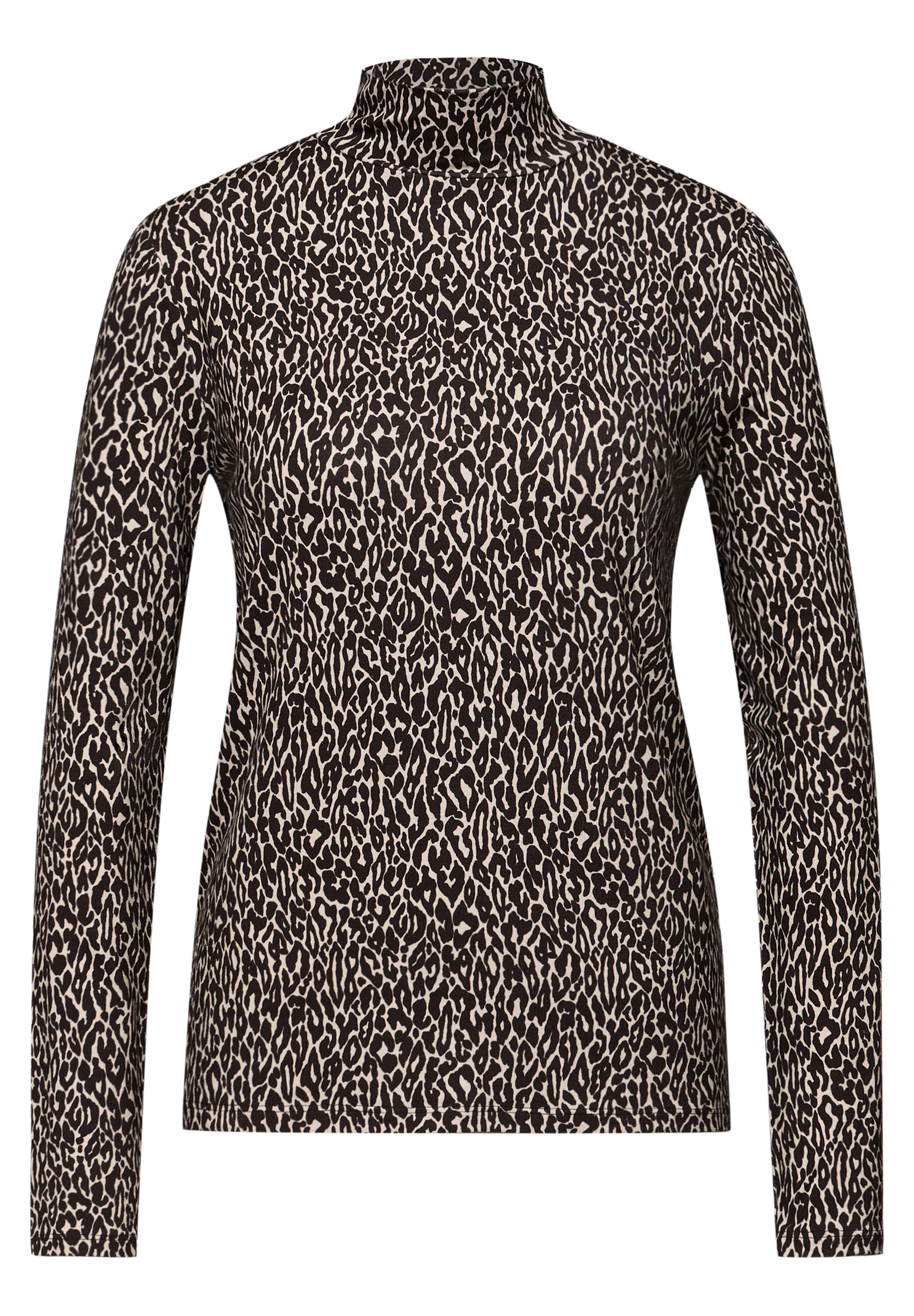 STREET ONE Langarmshirt mit Leo-Animal-Print