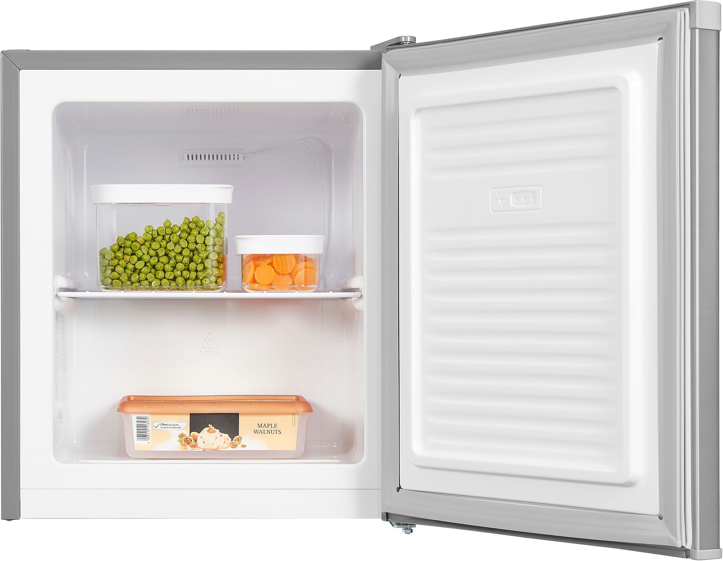 exquisit Gefrierschrank »GB05-040E inoxlook«, 51,0 cm hoch, 44,0 cm breit, 33 L Volumen, 4 Sterne Gefrieren
