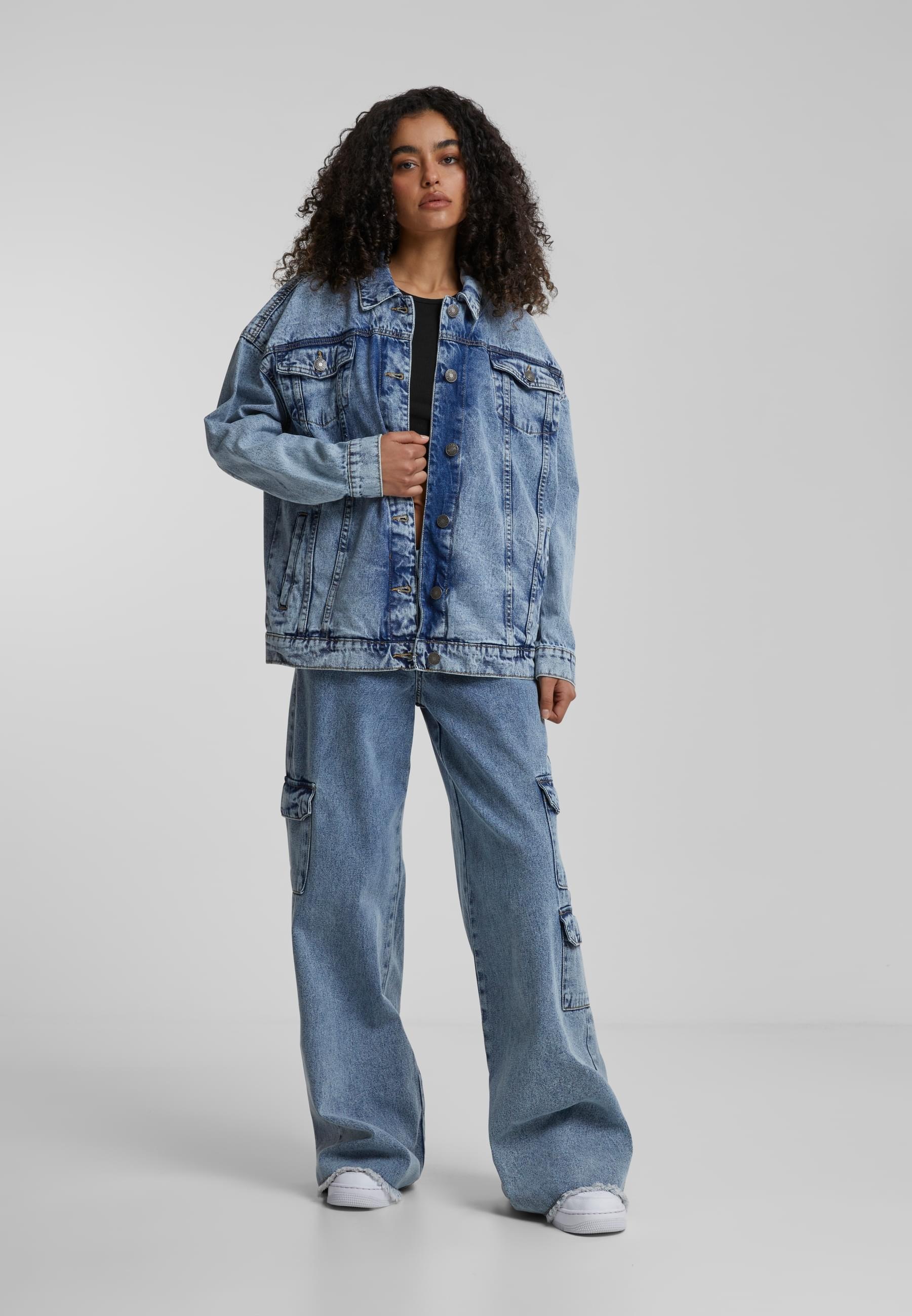 URBAN CLASSICS Jeansjacke »Urban Classics Damen Ladies Oversized 90‘s Denim Jacket«, (1 St.), ohne Kapuze