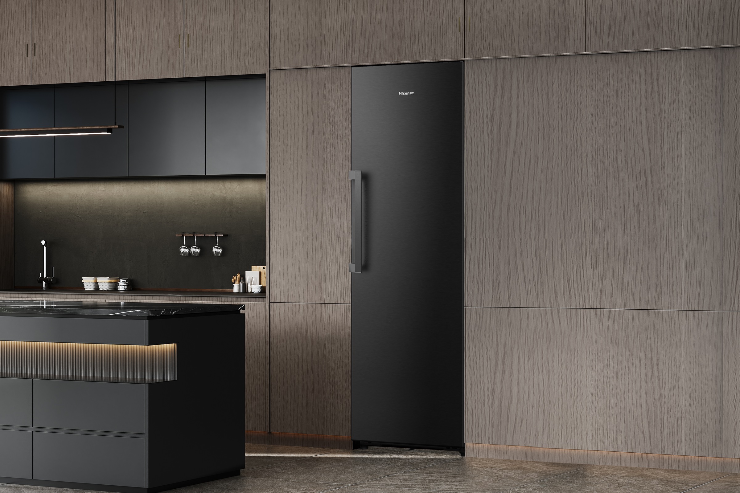 Hisense Gefrierschrank »FT5K310GSFC1« 185,6 cm hoch 59,5 cm breit KitchenFit