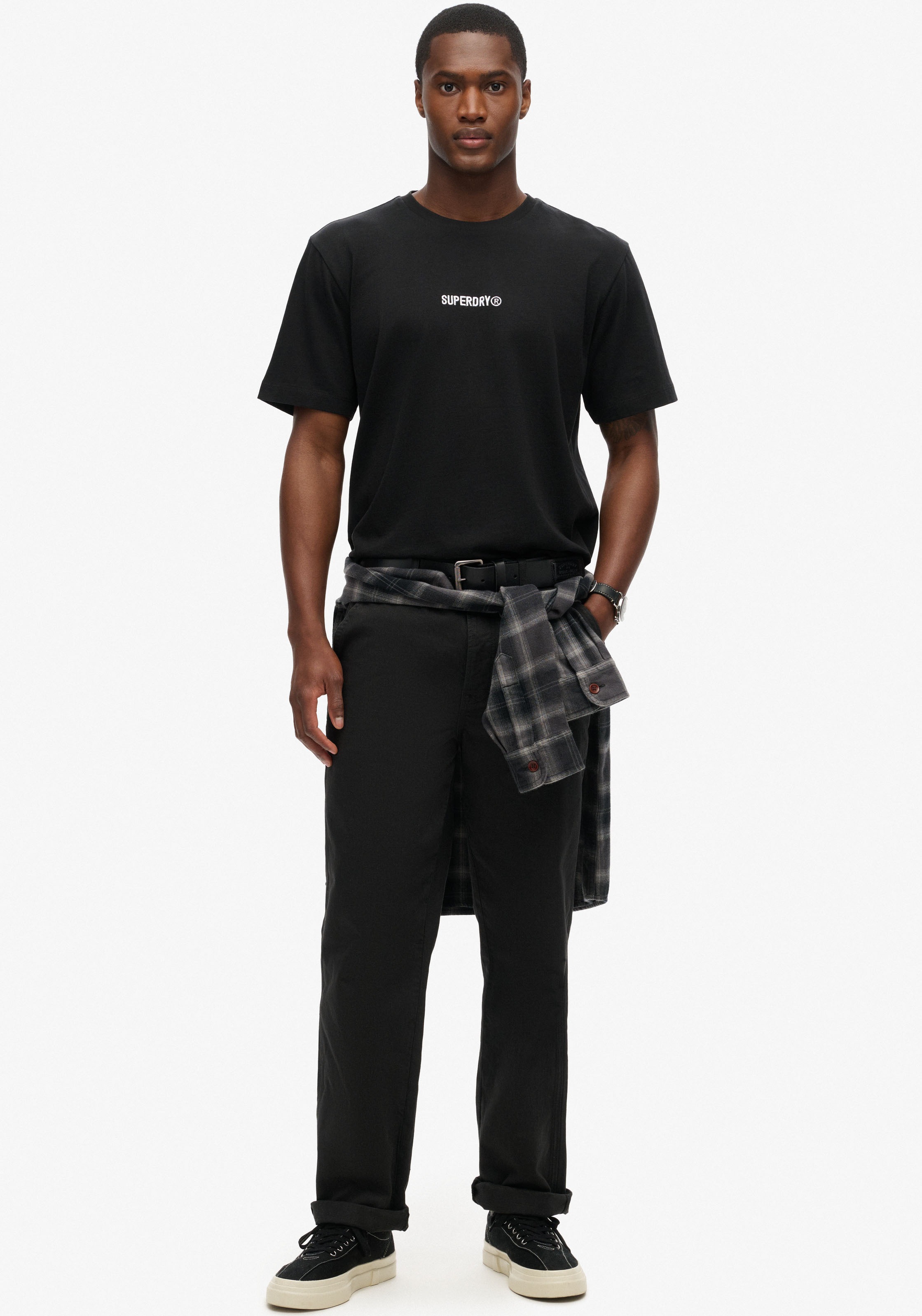 Superdry Rundhalsshirt »MICRO LOGO GRAPHIC LOOSE TEE«