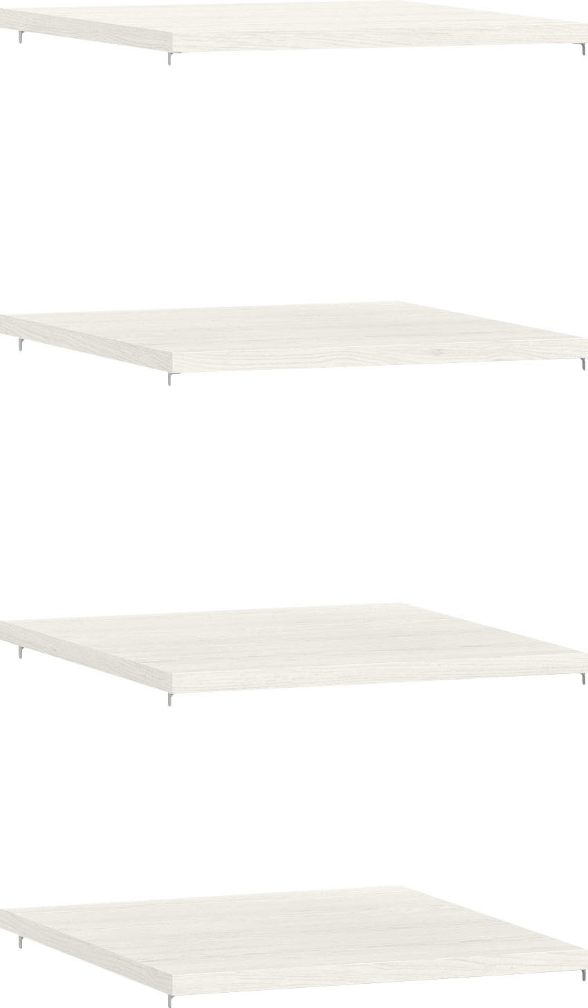 Einlegeboden "York Schlafen", pino aurelio, B:48,3cm H:2,2cm T:55cm, Holzwerkstoff, SET ONE BY MUSTERRING, Einlegeböden, Einlegeboden, 4er-Set, anthrazit oder weiß, verschiedene Größen