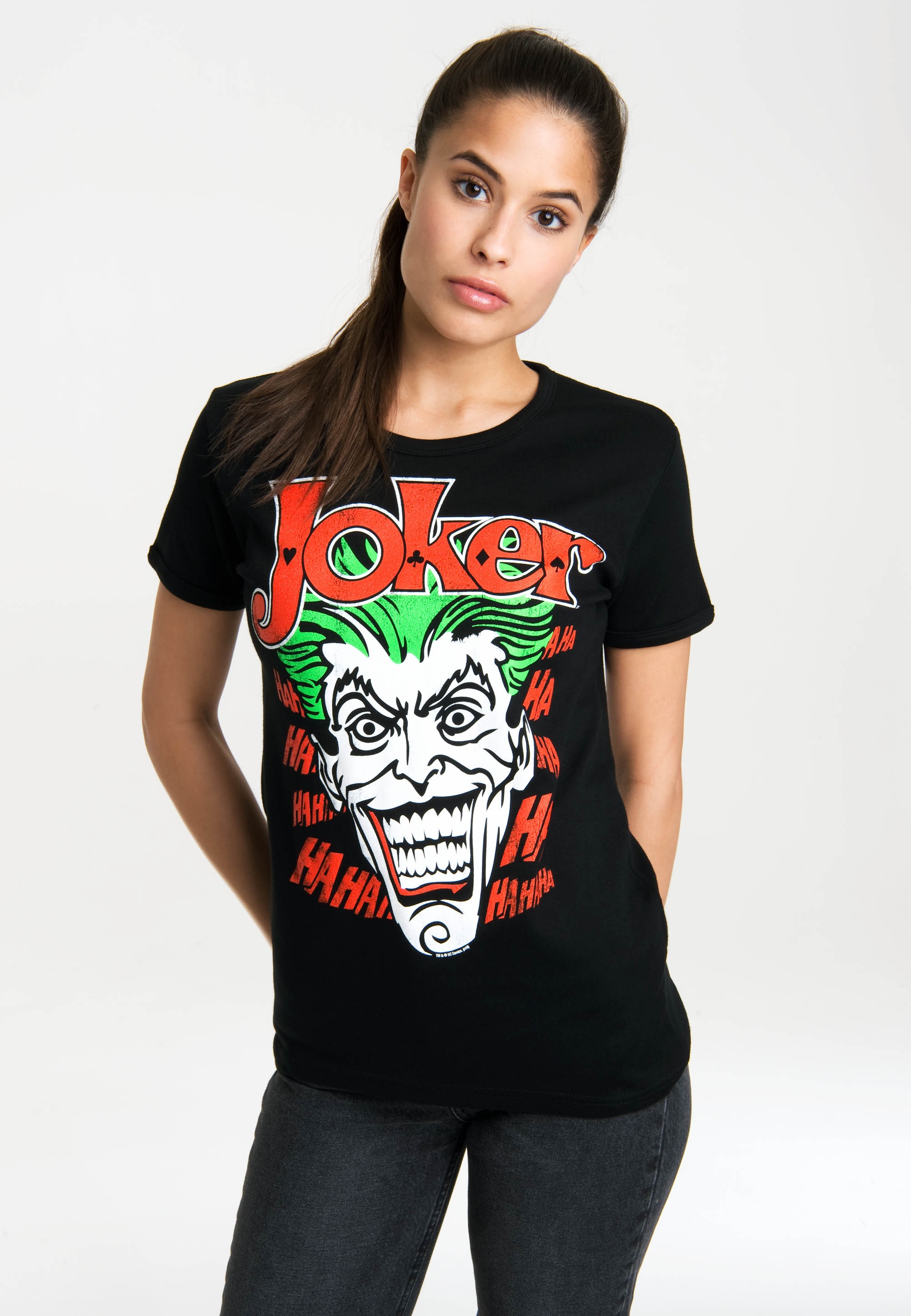 LOGOSHIRT T-Shirt »The Joker«, mit lizenzierten Originaldesign