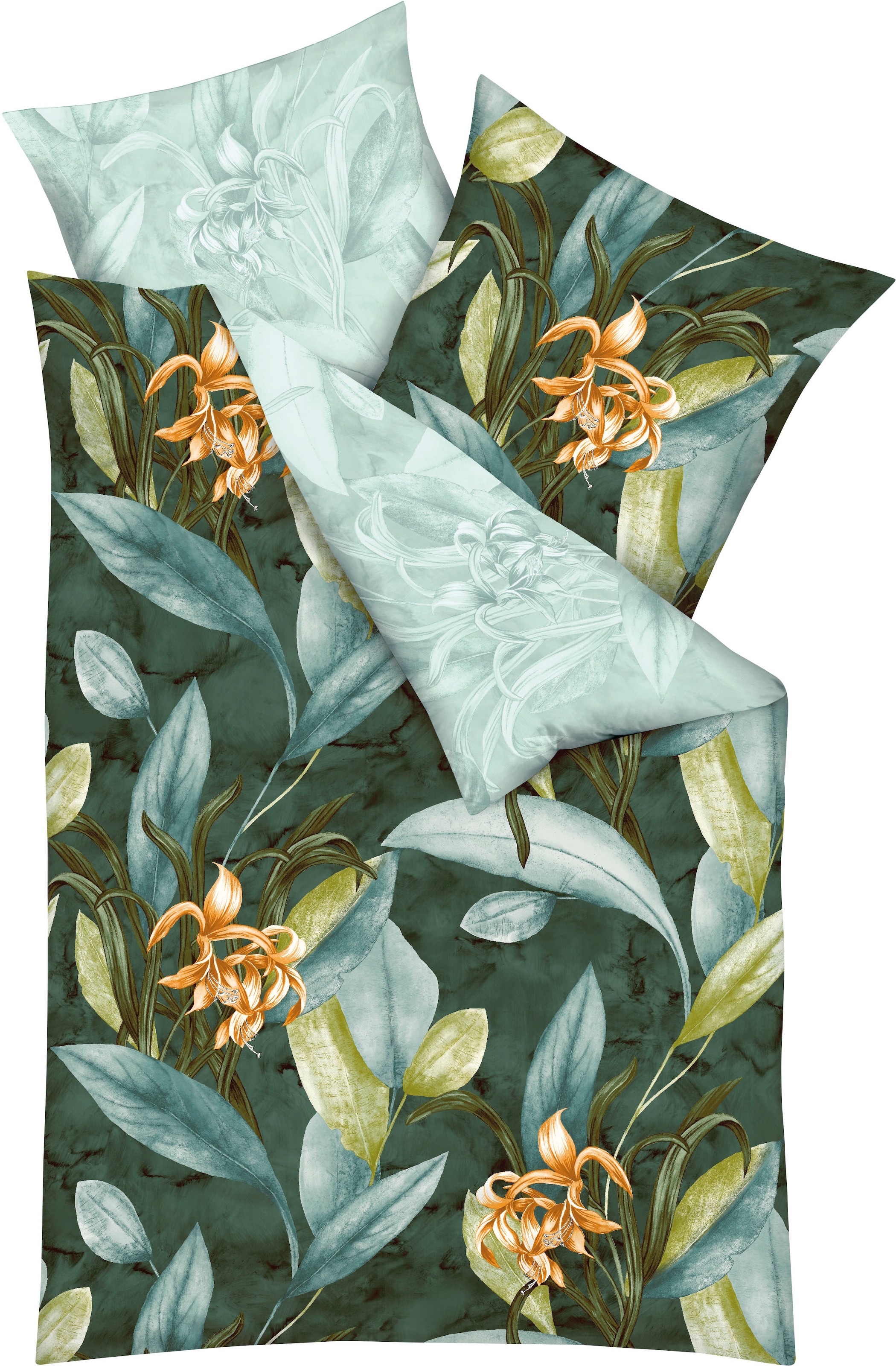 Kaeppel Bettwäsche "Asmara" 2 Stk. tlg. Mit großen Blumen günstig online kaufen