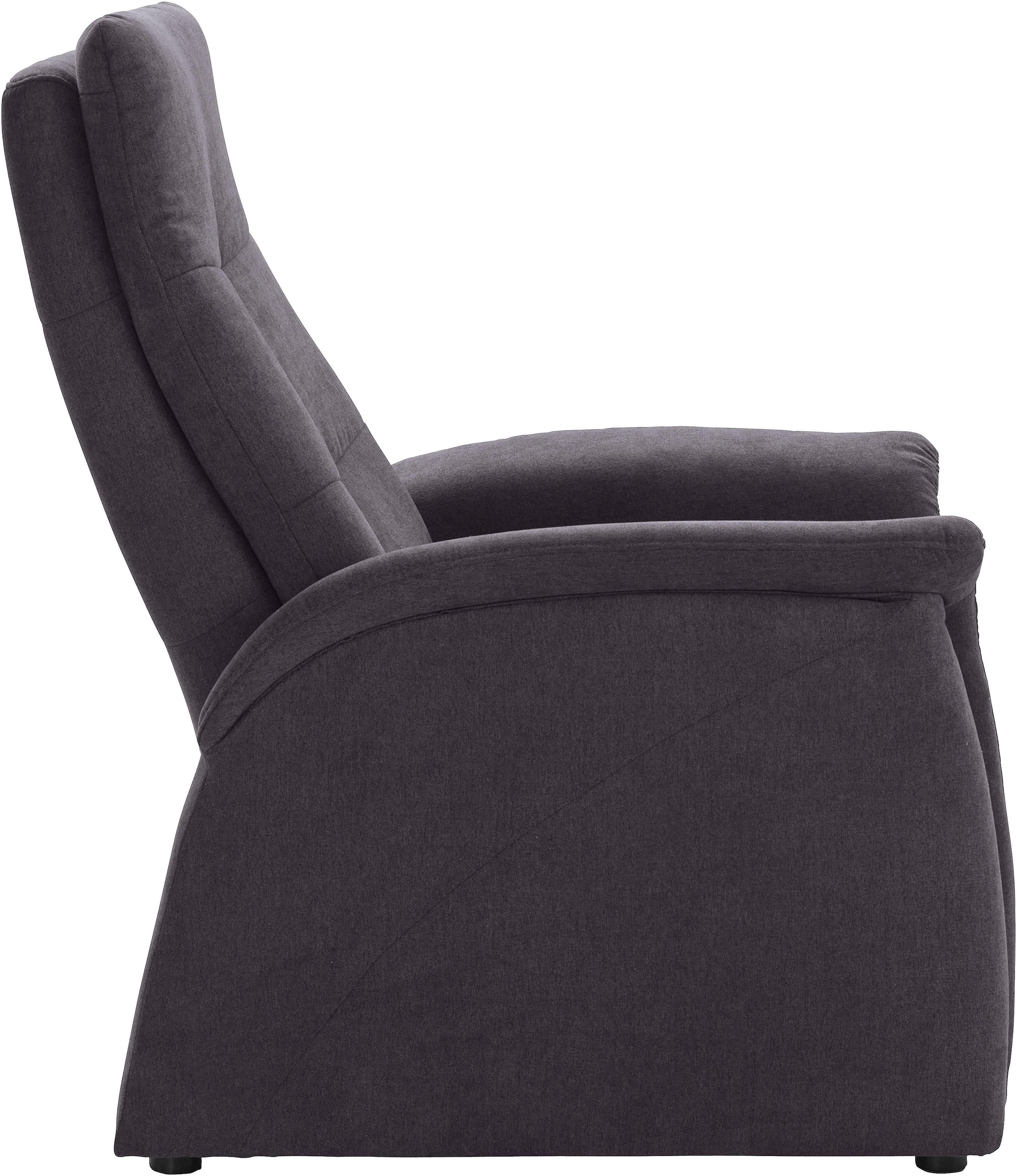 exxpo - sofa fashion Sessel »Tivoli, Hochlehnsessel, Relaxsessel, Kinosessel, bequem«, (Set), mit Relaxfunktion, schmale Armlehnen