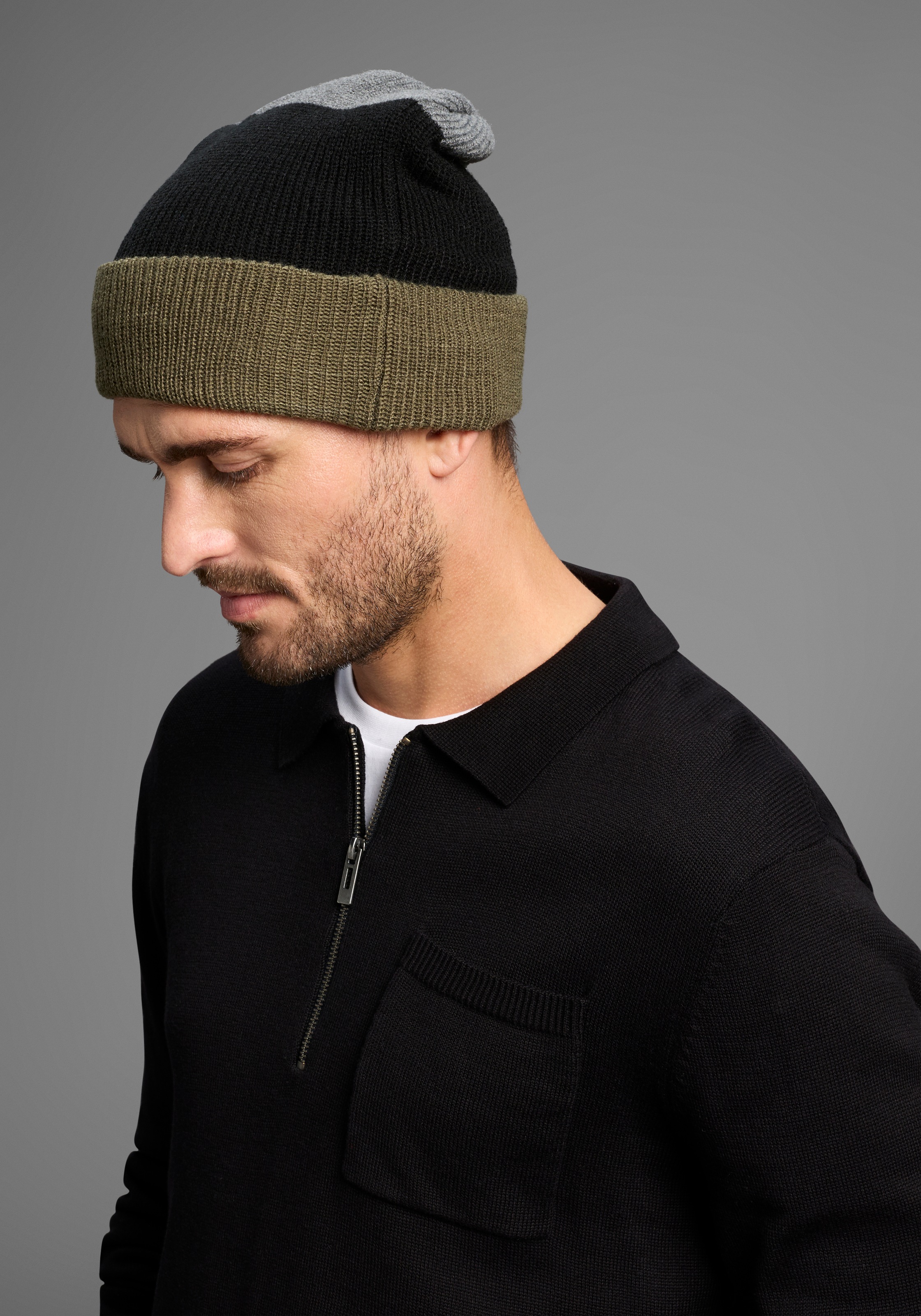 Mans World Strickmütze, im trendigem Colorlocking - NEW günstig online kaufen