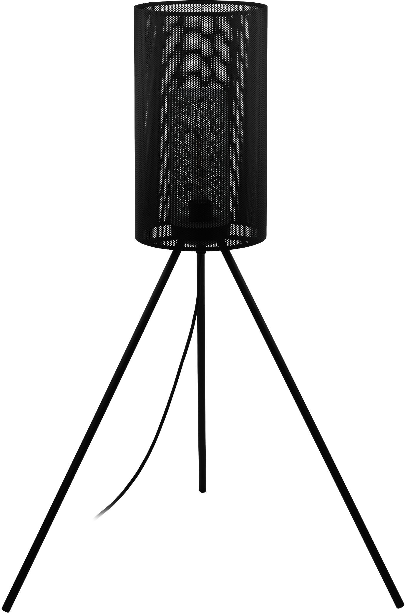 EGLO Stehlampe »LADUNARA«, Stehleuchte in schwarz aus Stahl - exkl. E27 - 1X40W