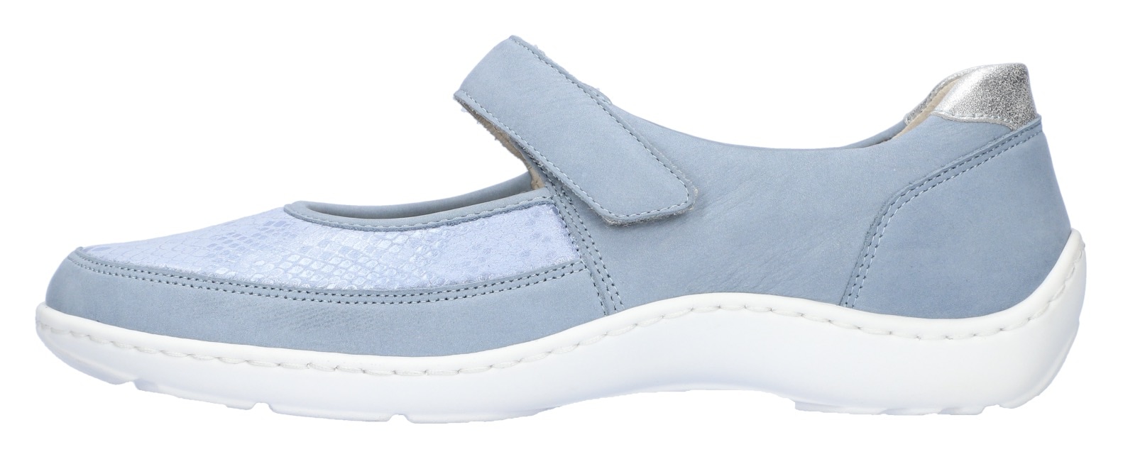 Waldläufer Riemchenballerina »HENNI«, Halbschuh, Komfortschuh, Klettschuh in Weite H (= sehr weit)