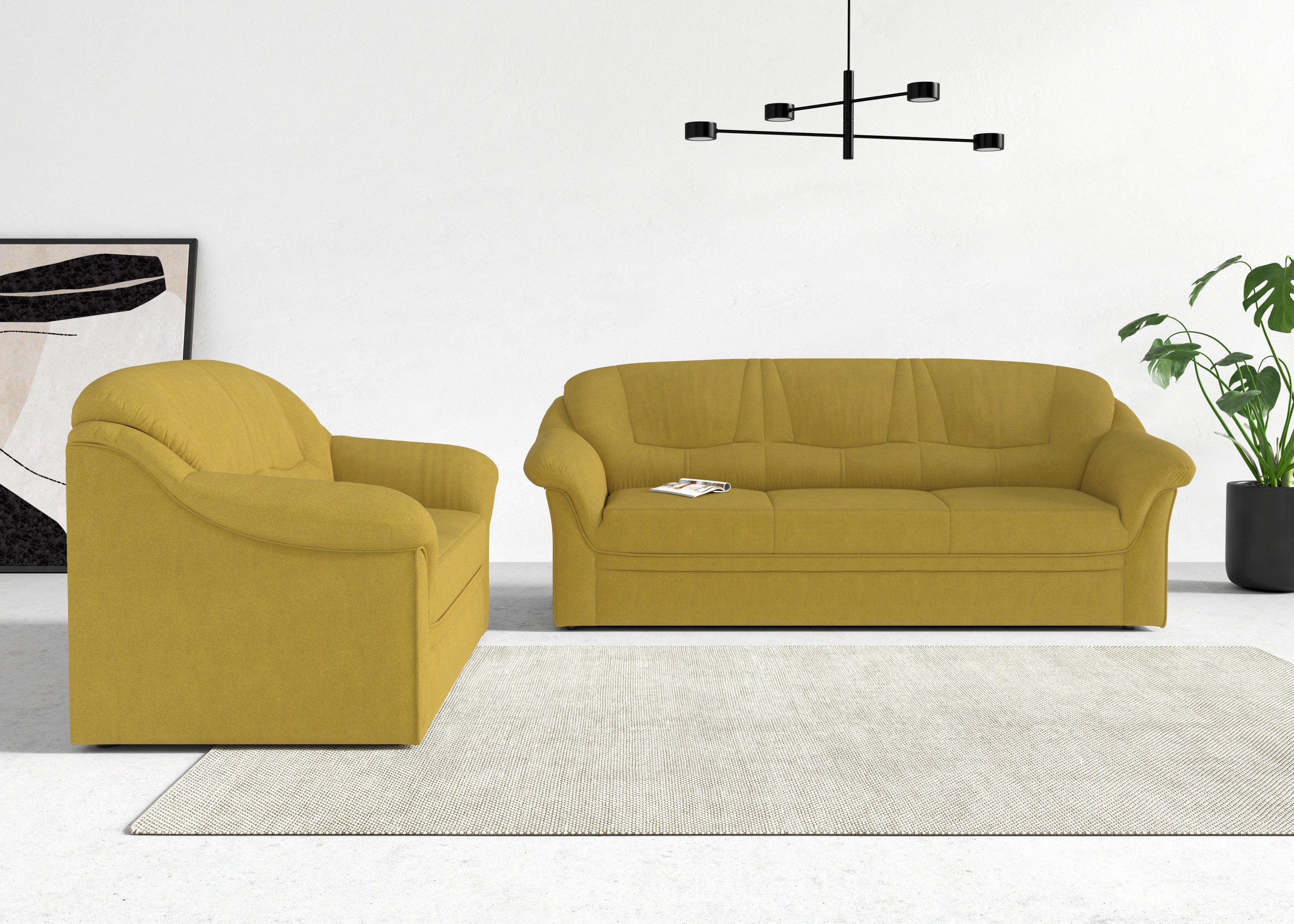DOMO collection 2-Sitzer "Montana für kleine Räume, Breite 146cm, komfortab günstig online kaufen
