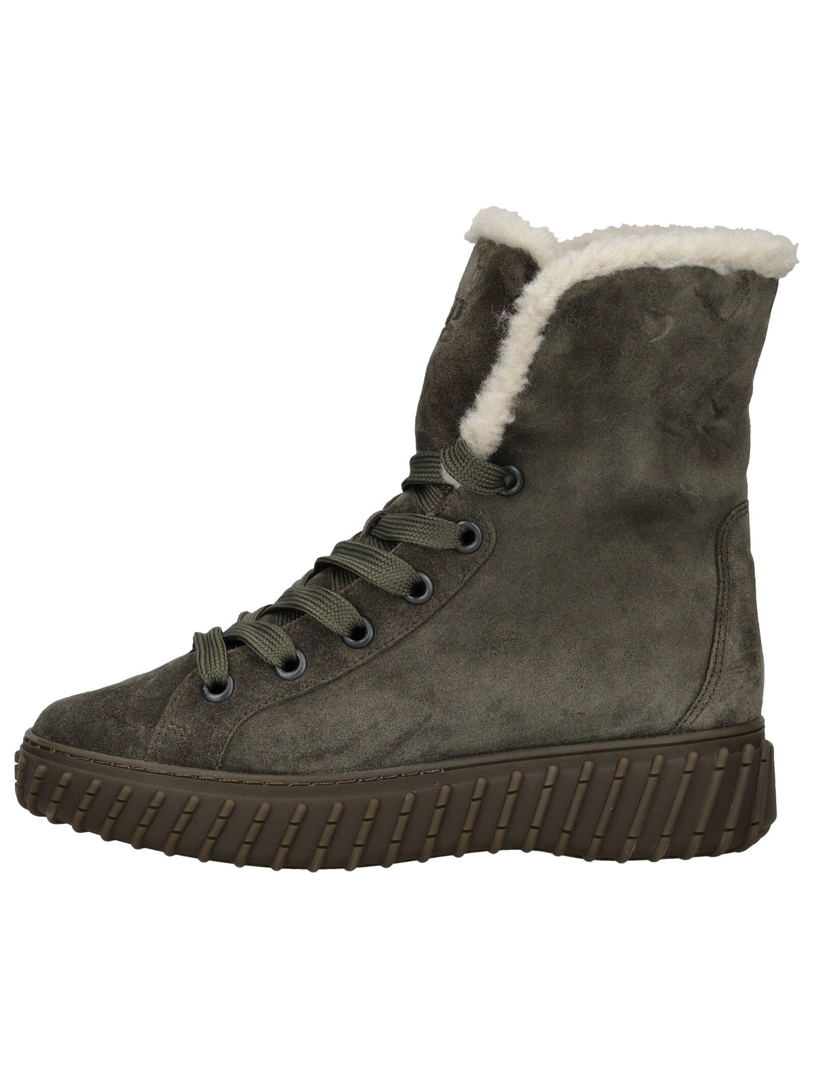 Paul Green Schnürstiefelette "Paul Green Stiefelette Veloursleder" günstig online kaufen